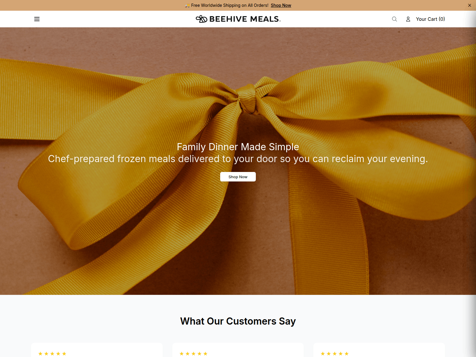 Screenshot of bhvmeals.shop