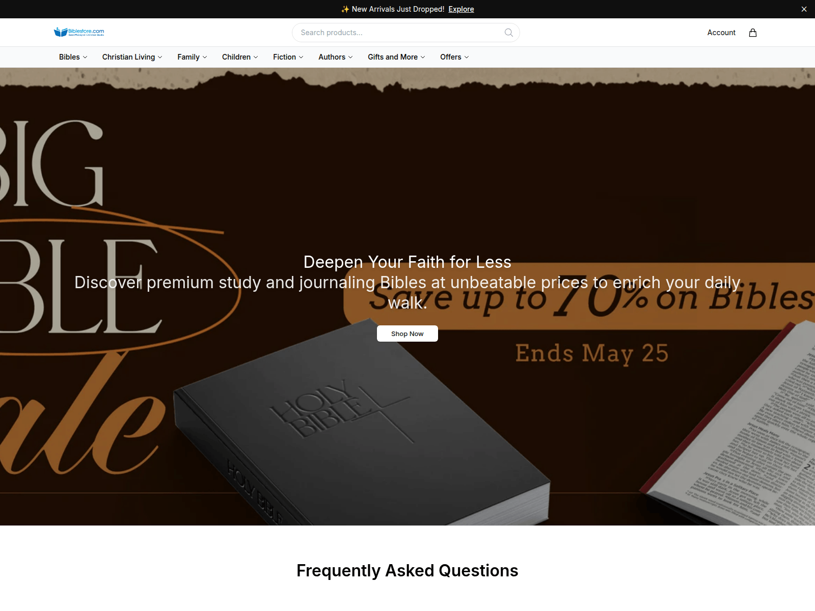 Screenshot of biblestoreonline.shop