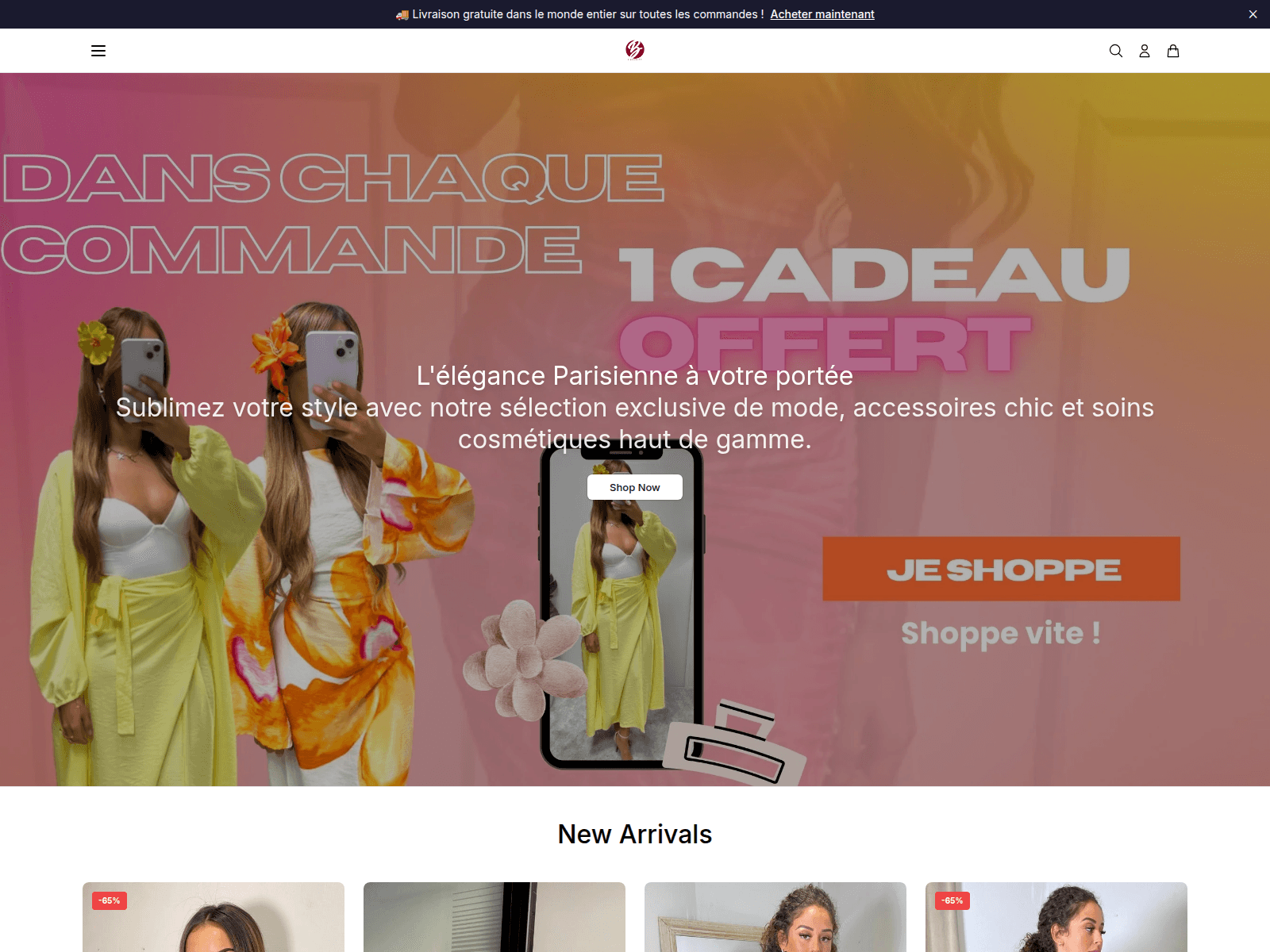 Screenshot of biboushopstudio.shop