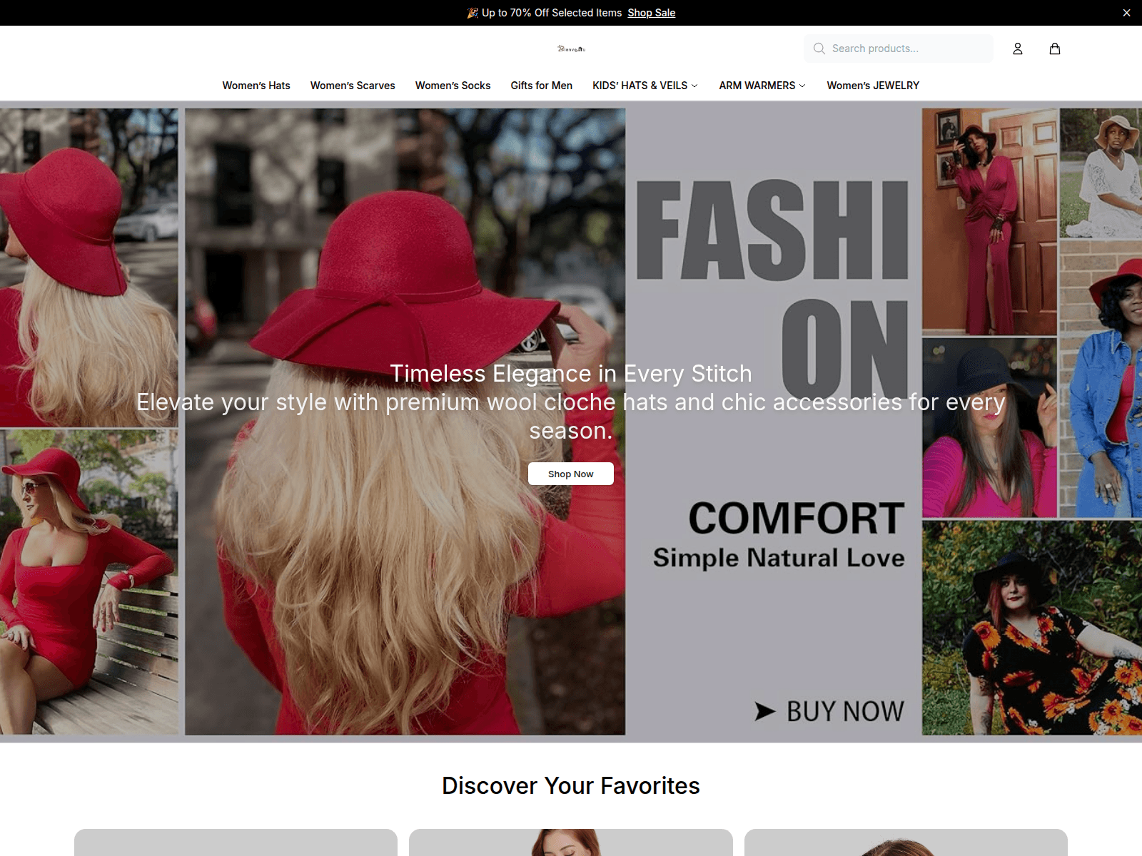 Screenshot of bienvenustore.shop