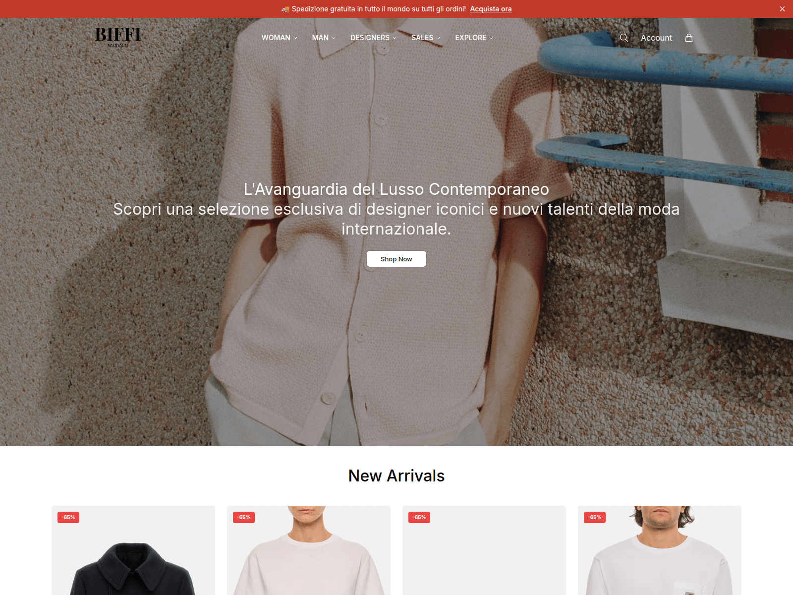 Screenshot of biffishop.shop