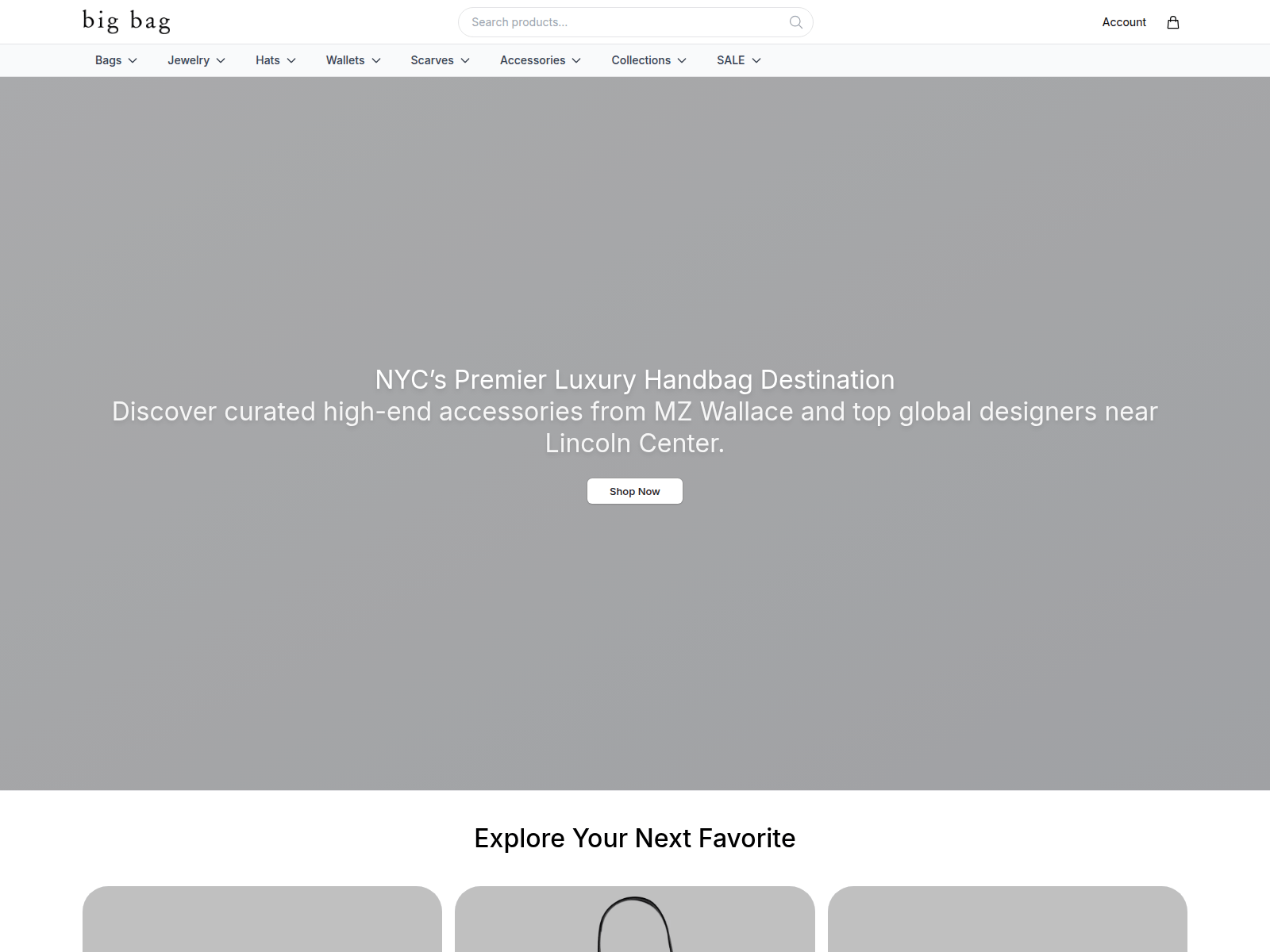 Screenshot of bigbagstyle.shop