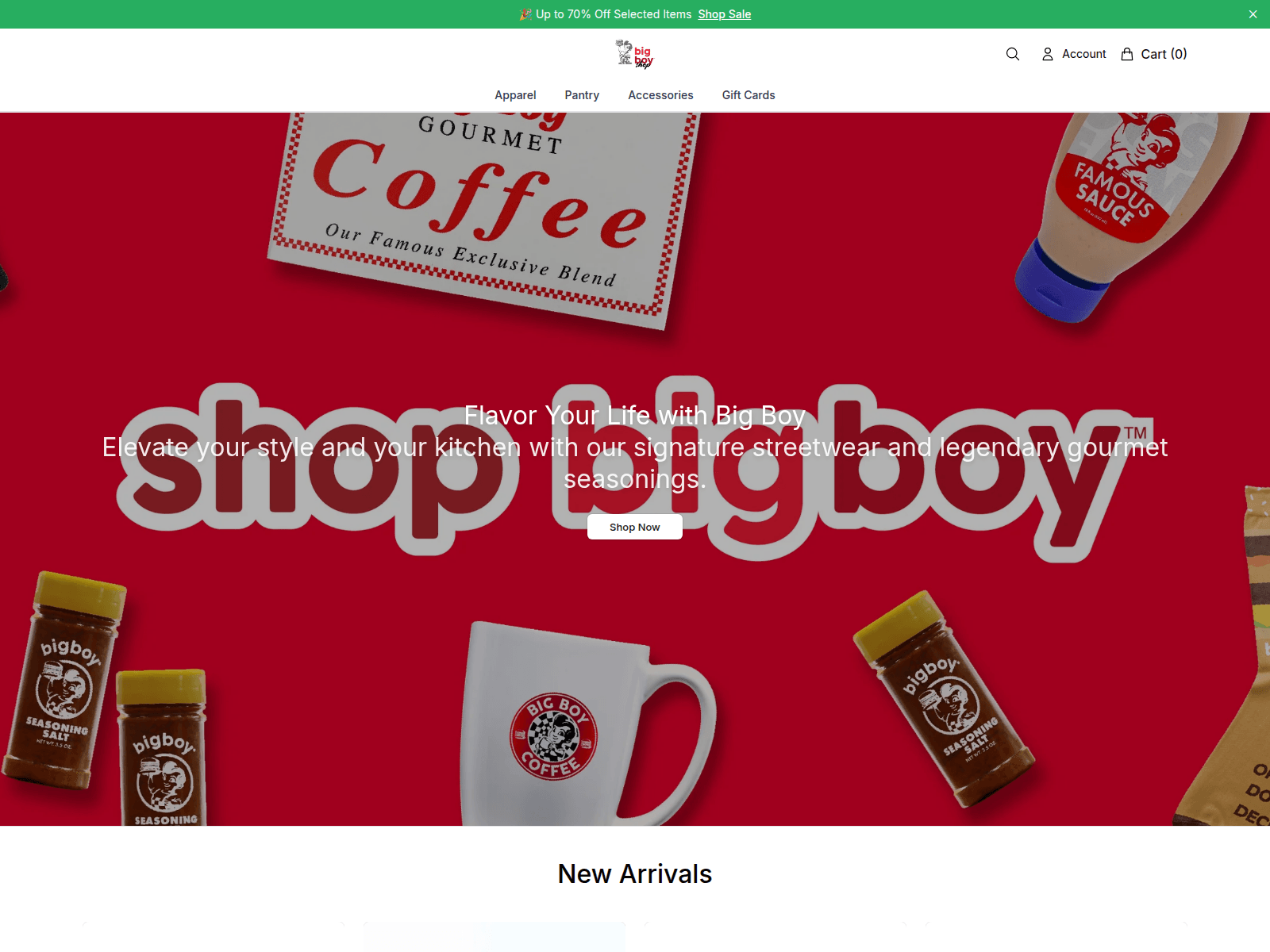 Screenshot of bigboylabel.shop