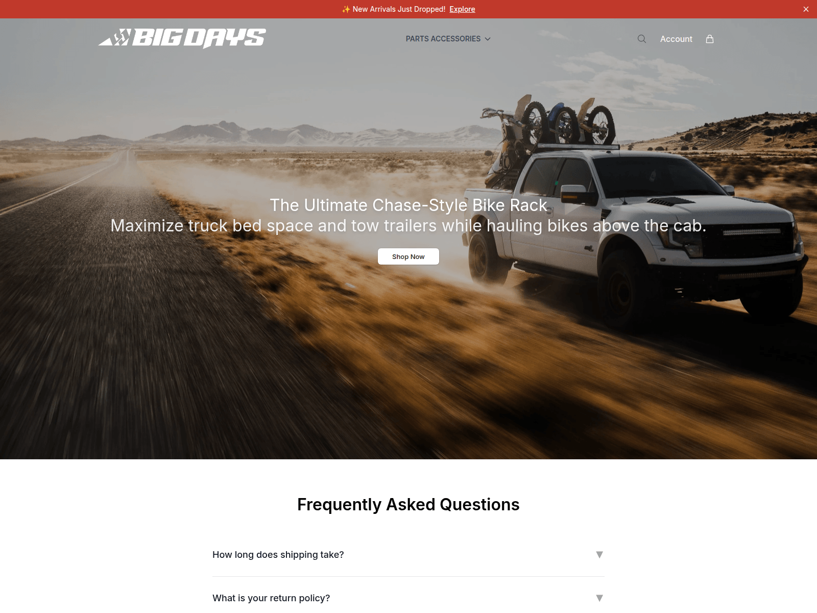 Screenshot of bigdaysstore.shop