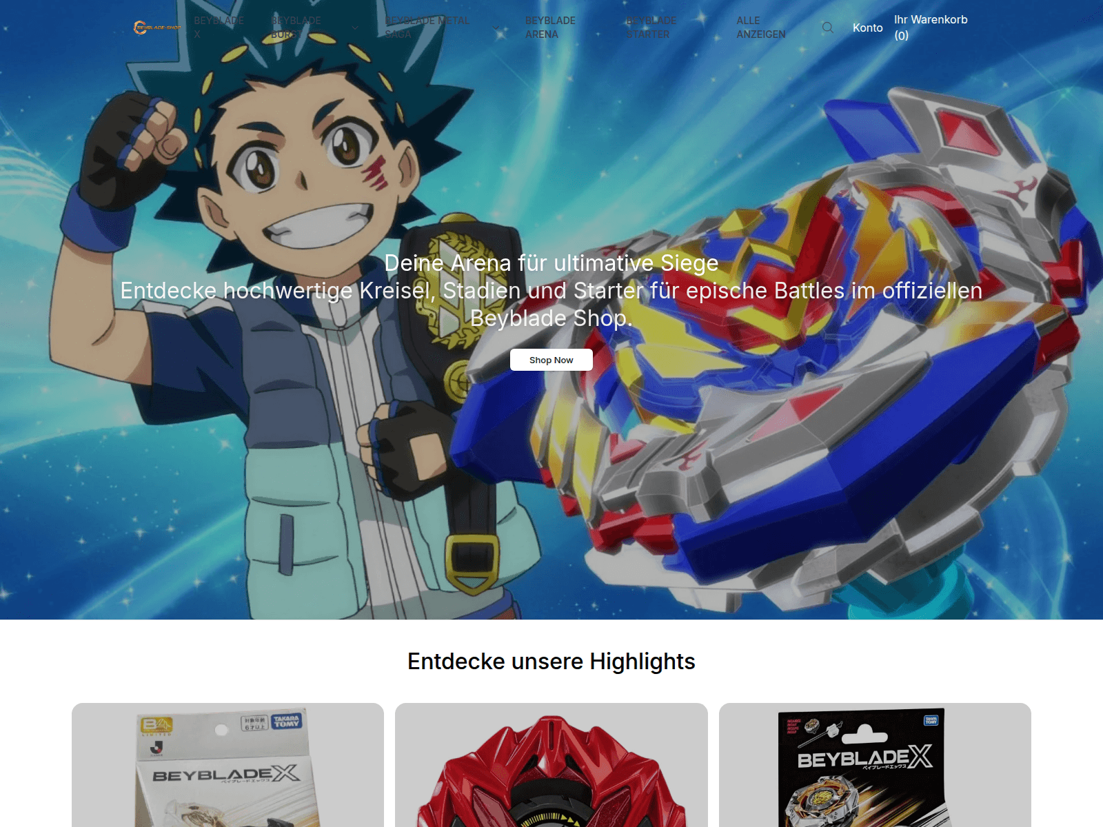 Screenshot of beybladeshophq.shop