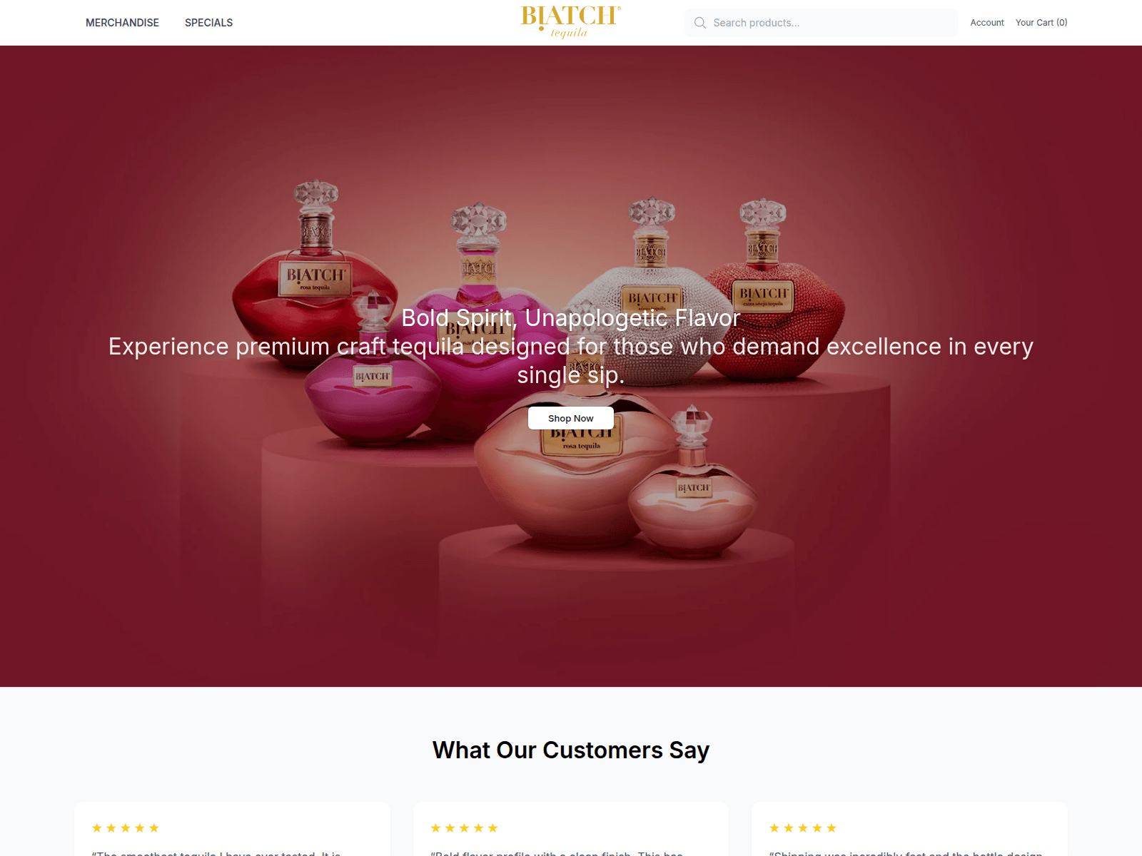Screenshot of biatchstore.shop