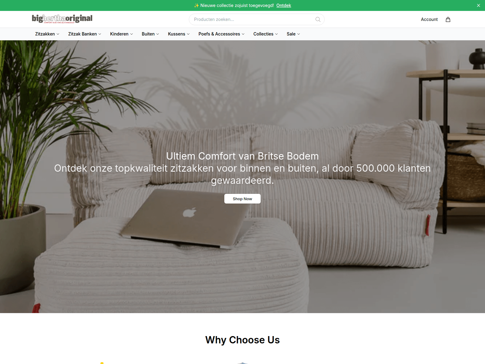 Screenshot of bigberthaoriginalliving.shop