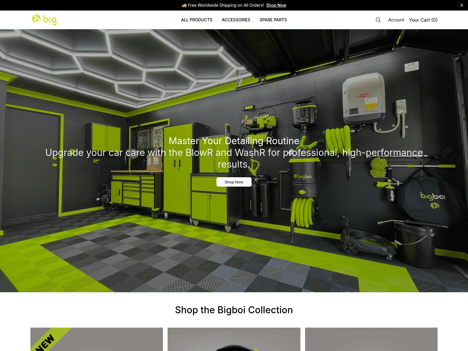 Screenshot of bigboiautomotive.shop