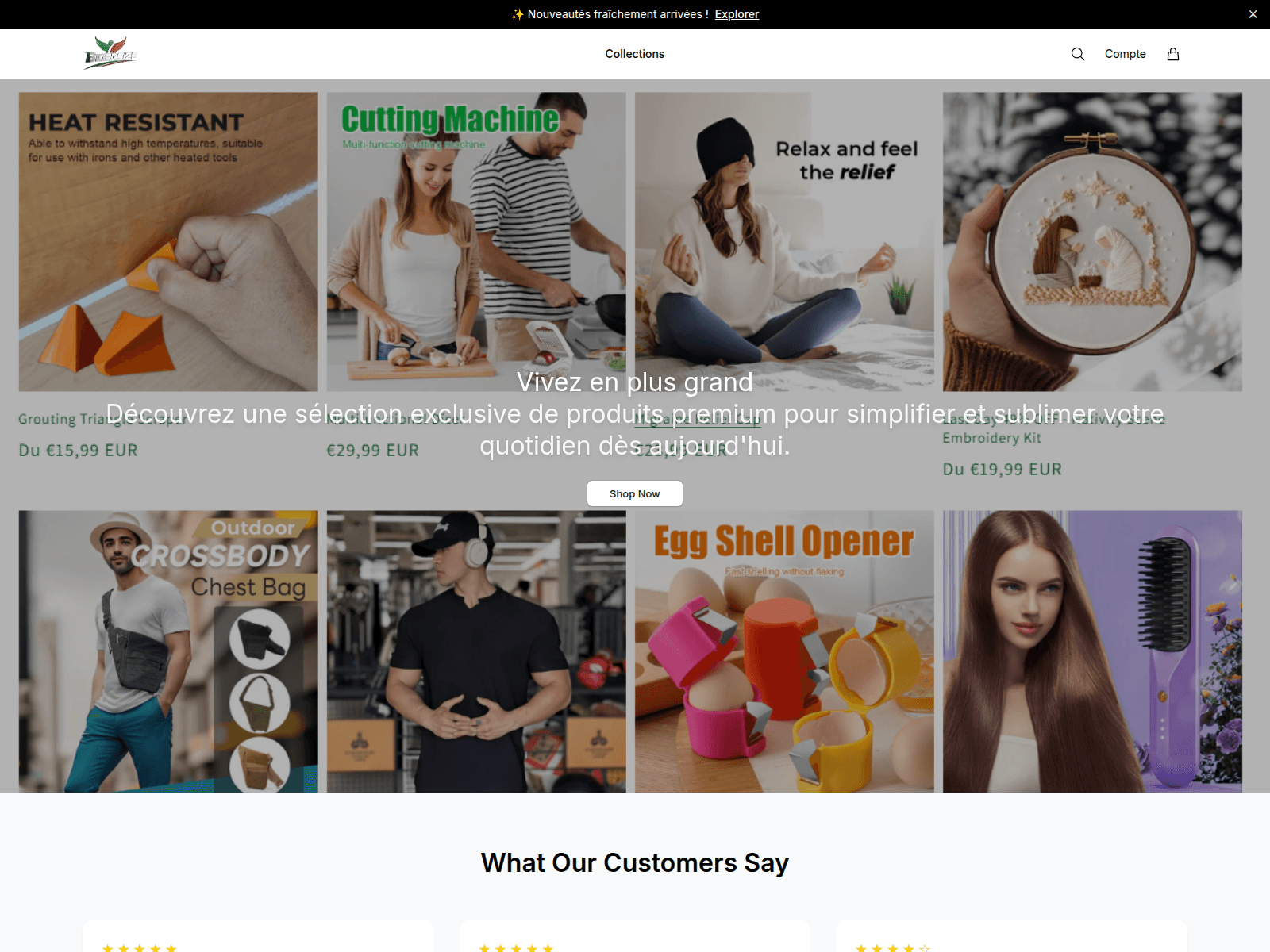 Screenshot of bigersizestore.shop