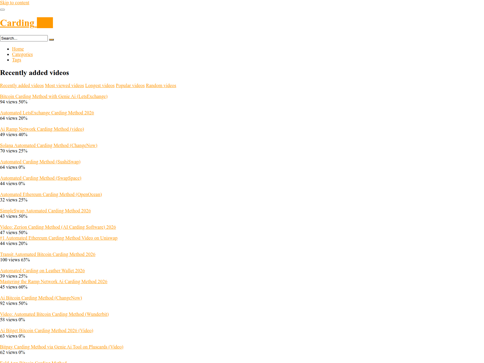 Screenshot of cardinghub.cm