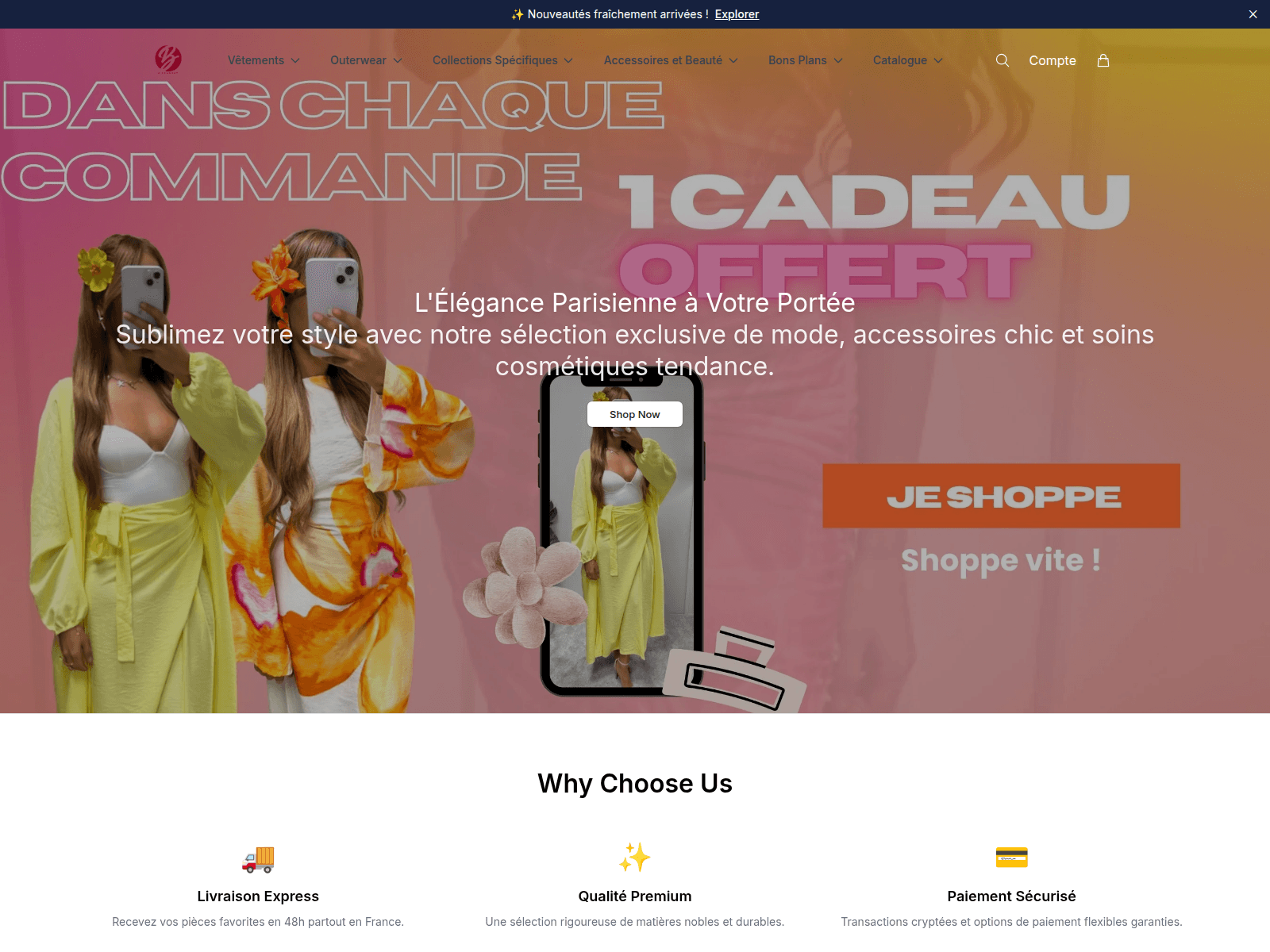 Screenshot of biboushopboutique.shop