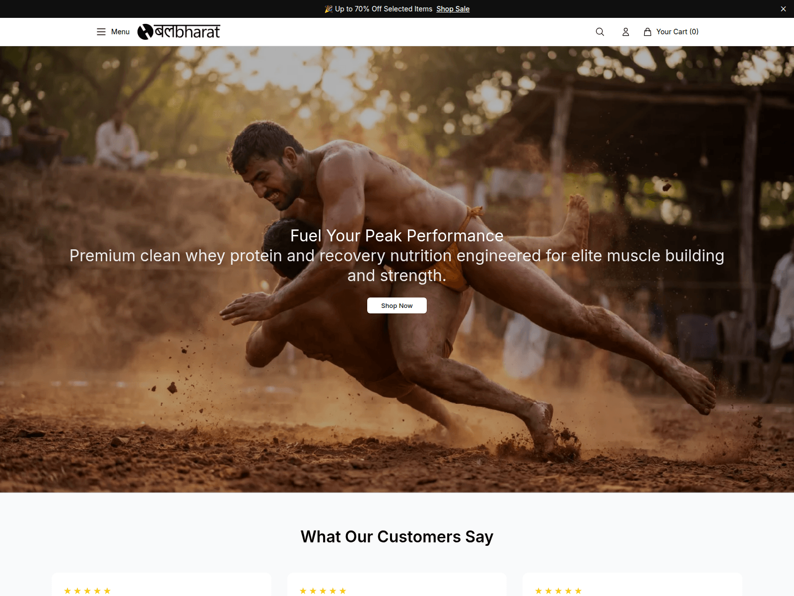 Screenshot of bharpure.shop