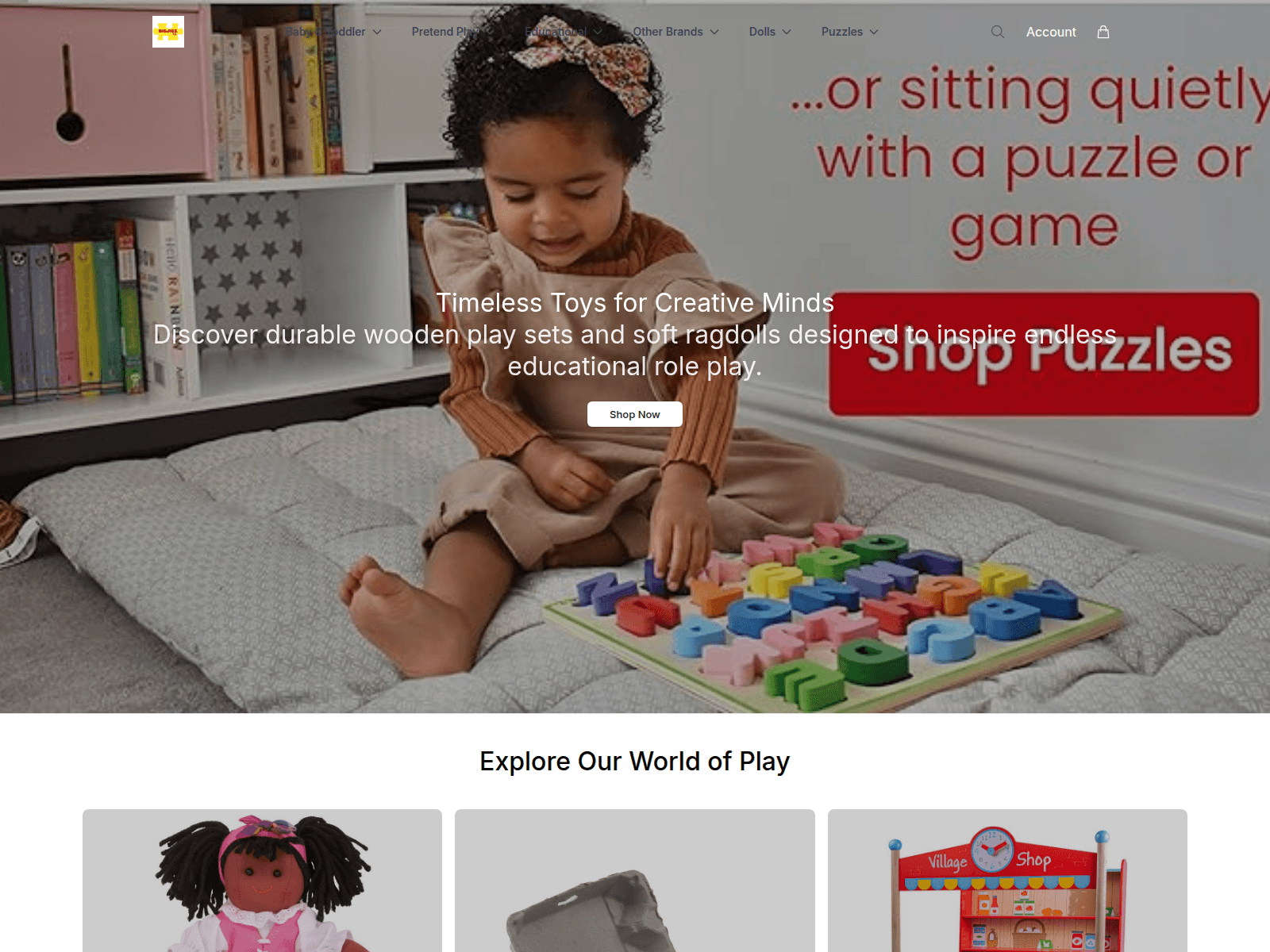 Screenshot of bigjigstoysstore.shop