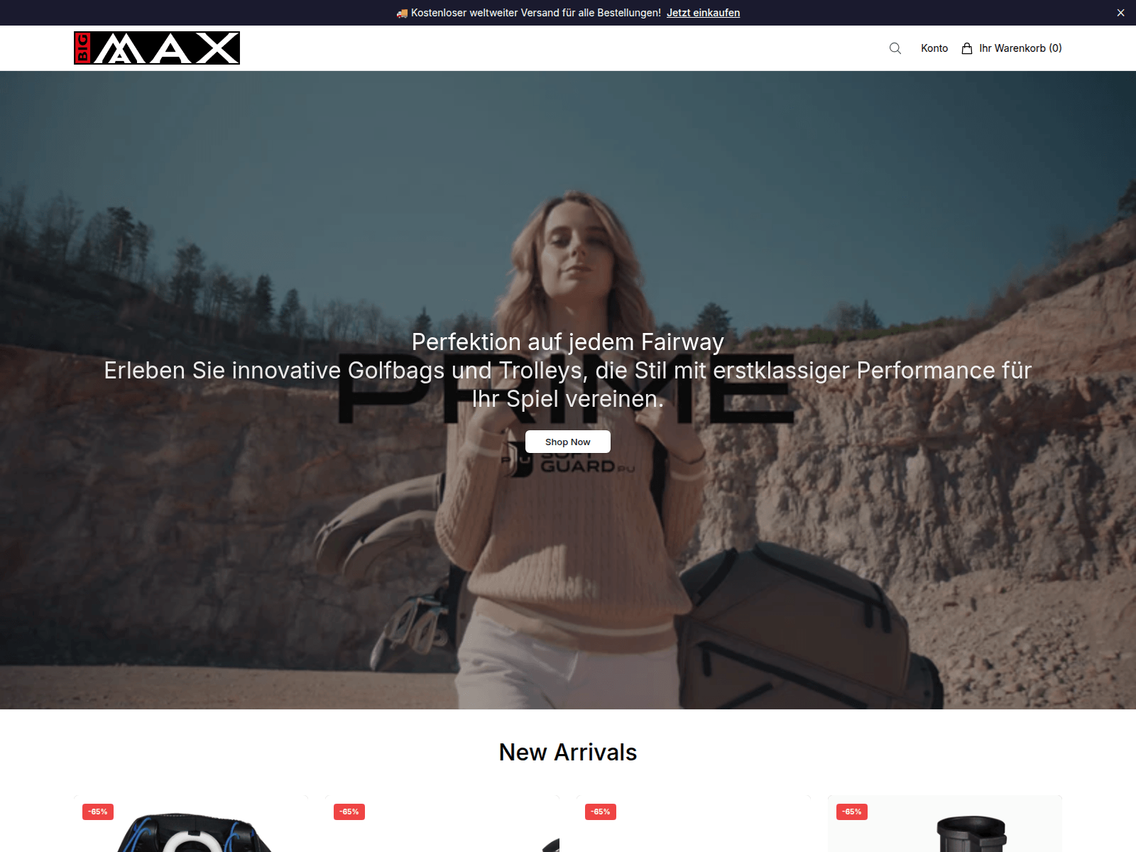 Screenshot of bigmaxgolfonline.shop