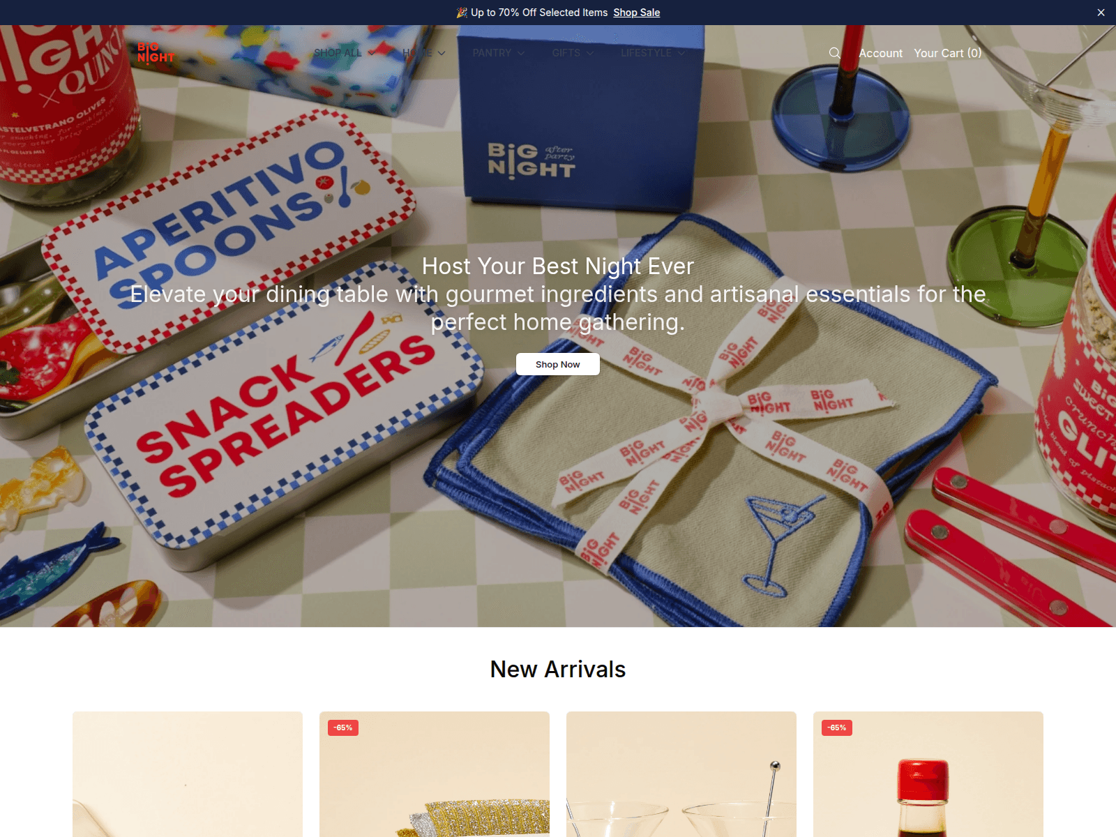 Screenshot of bignightco.shop