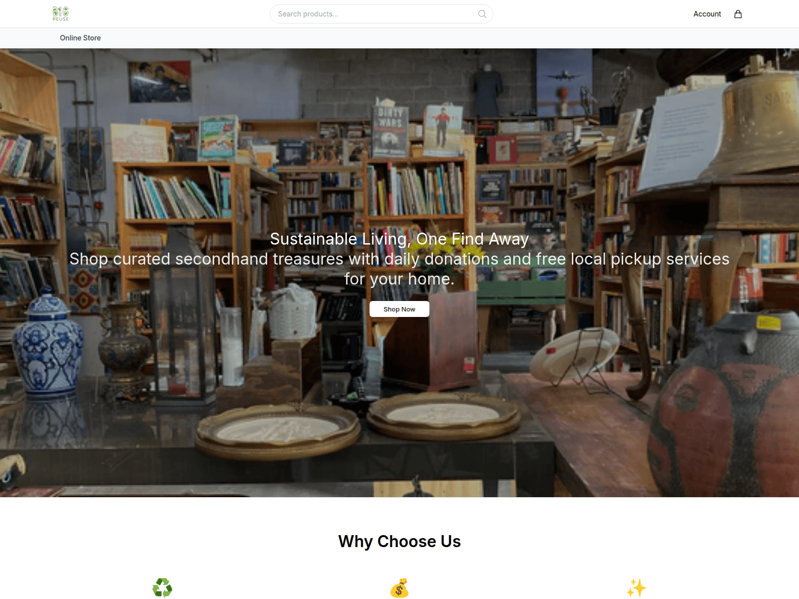 Screenshot of bigreuseofficial.shop