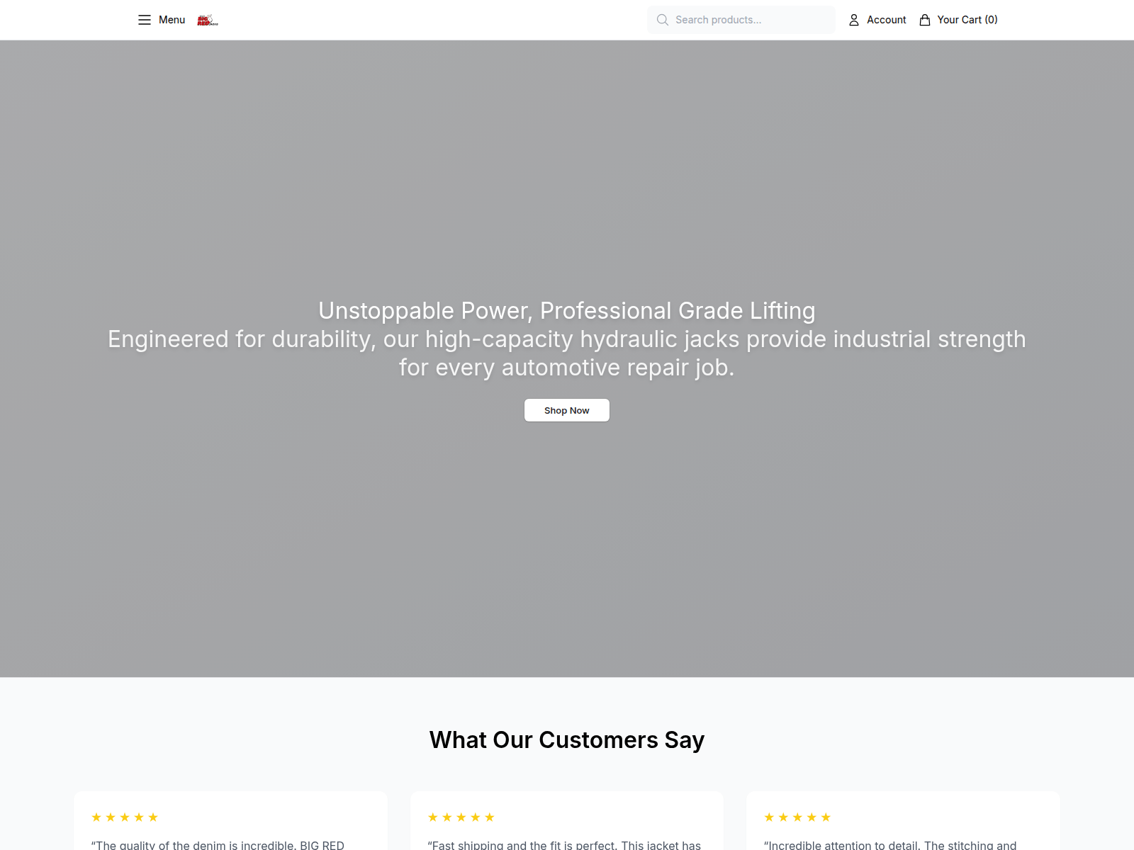 Screenshot of bigredstore.shop