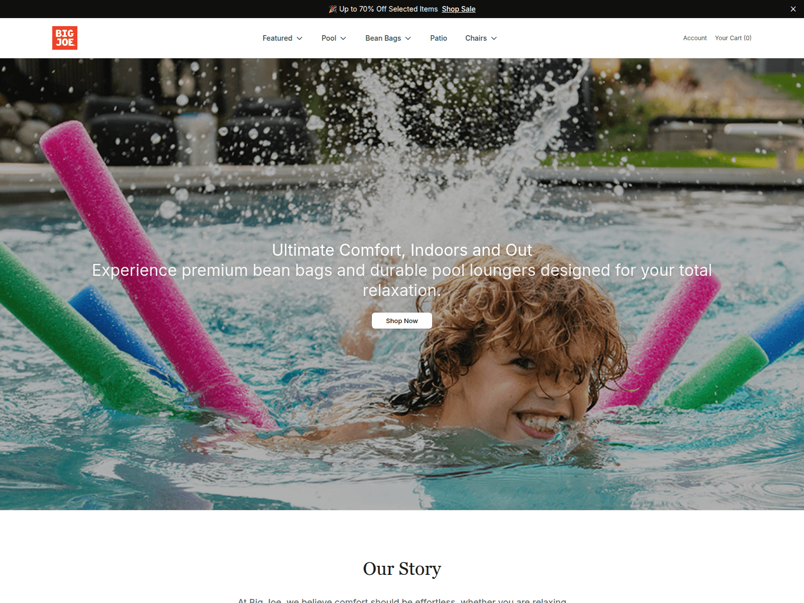 Screenshot of bigjoehome.shop