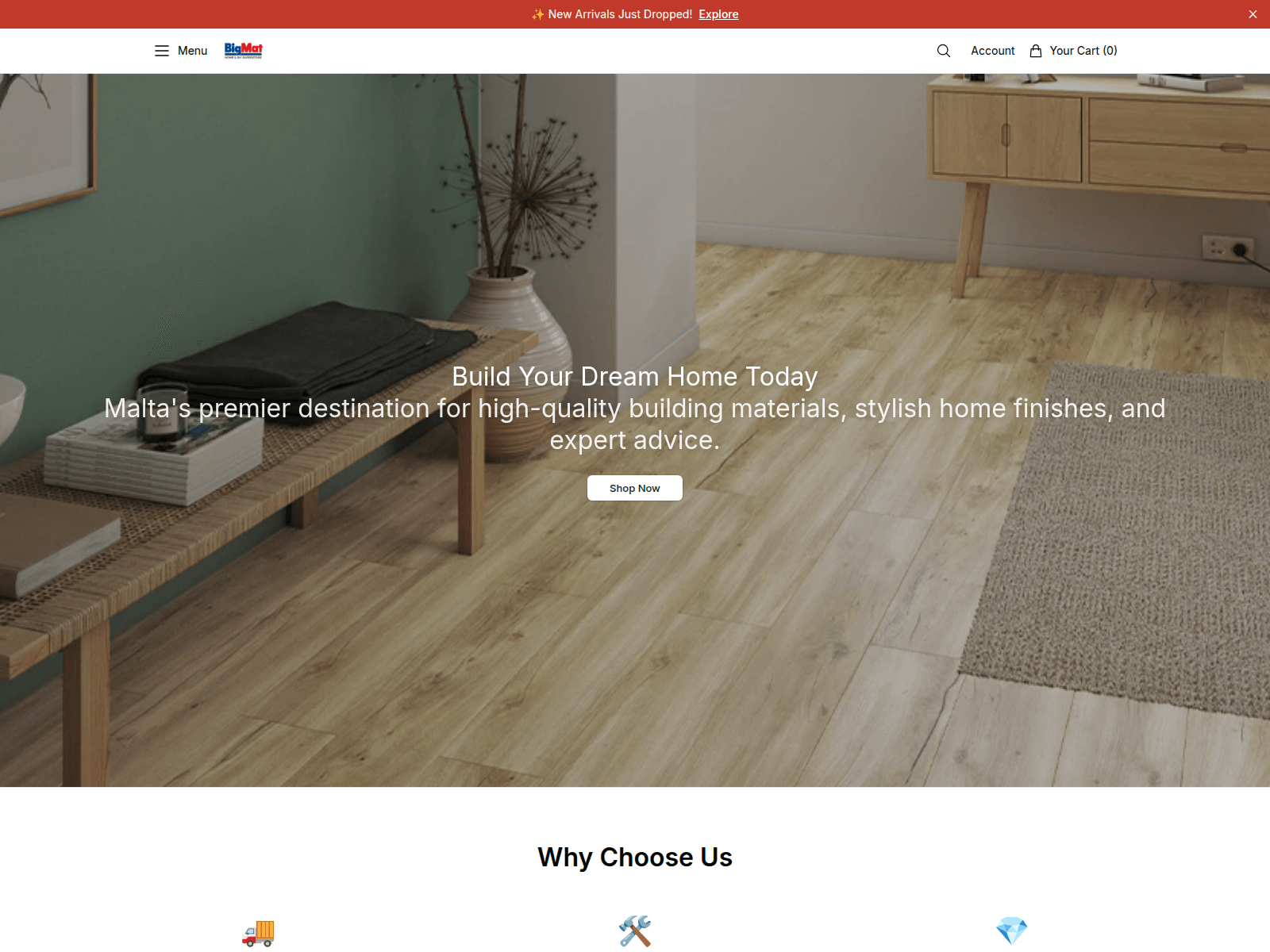 Screenshot of bigmatmaltadirect.shop