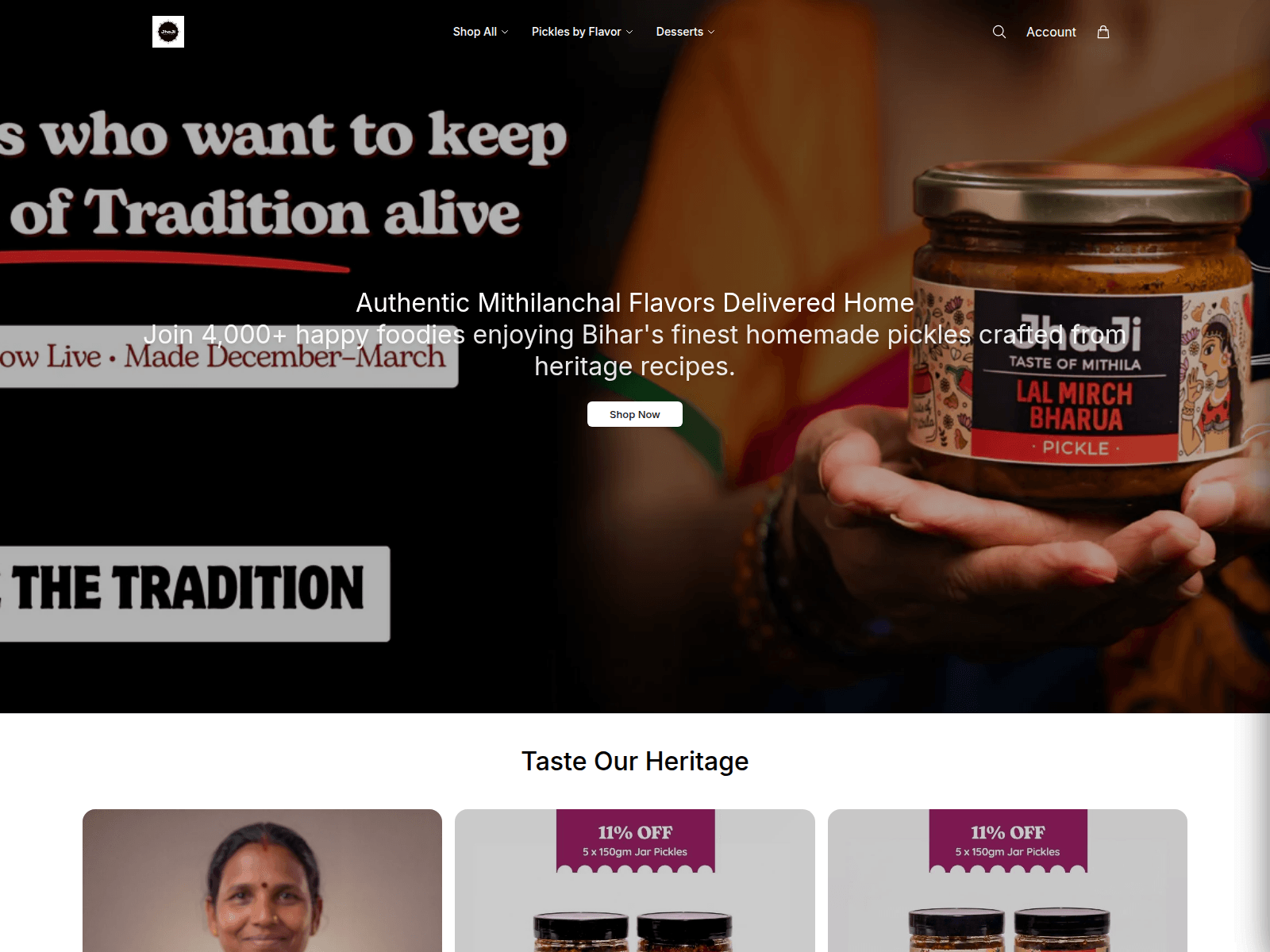 Screenshot of biharvest.shop