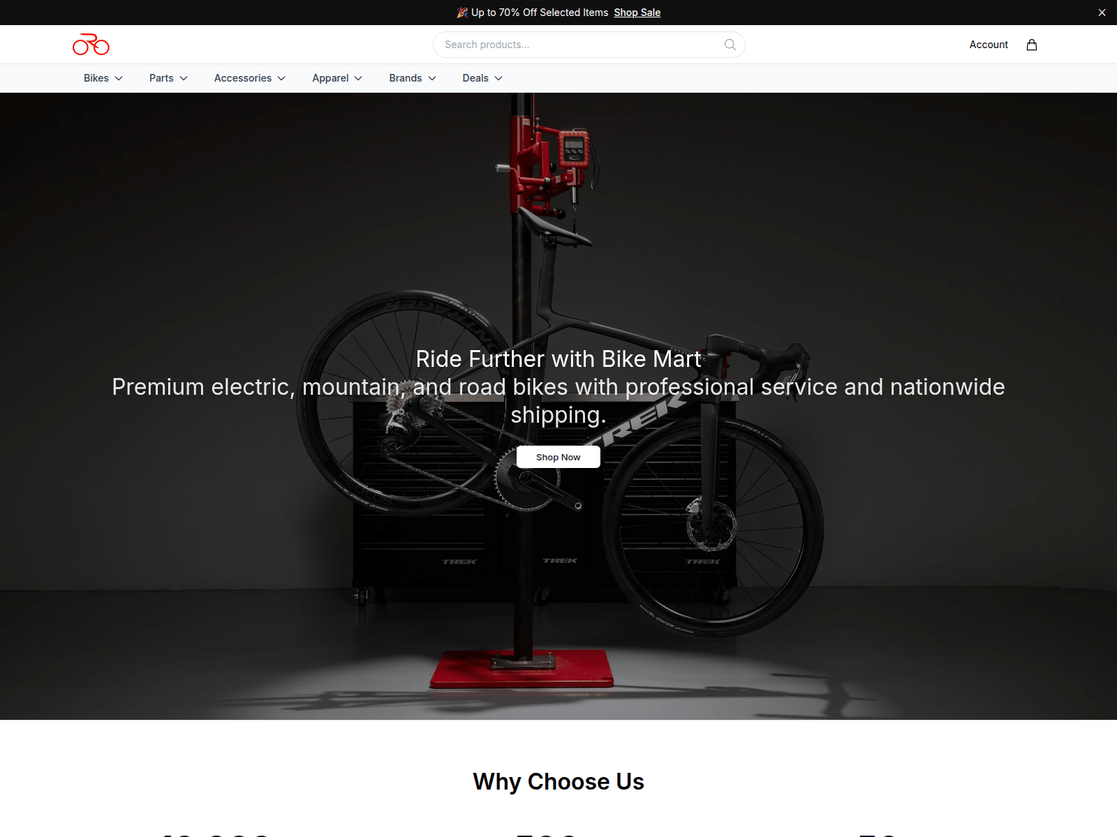 Screenshot of bikemartgear.shop