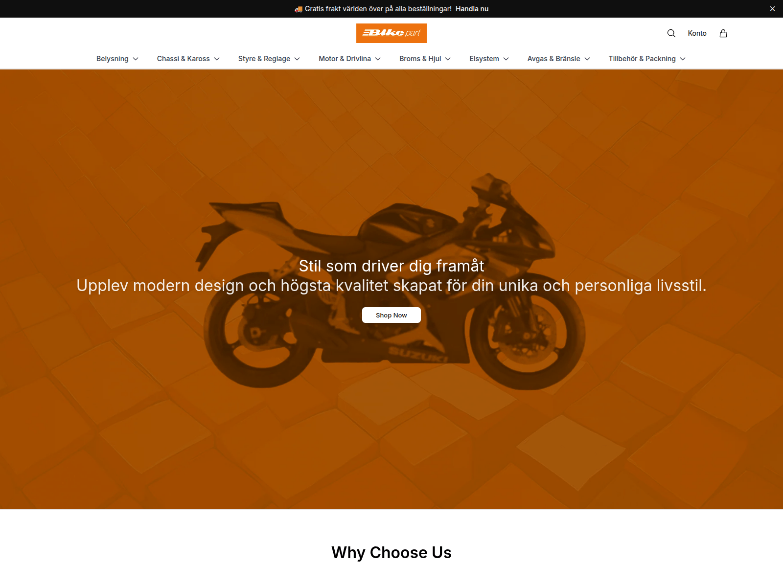 Screenshot of bikepartgear.shop
