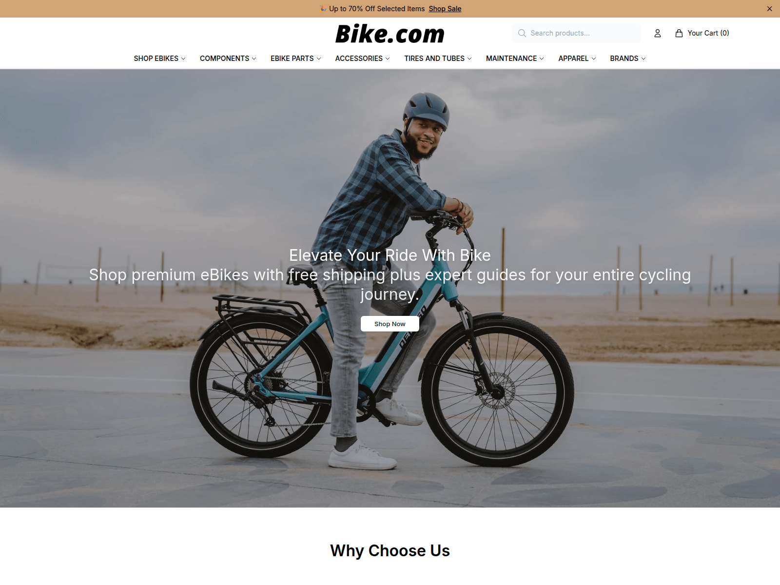 Screenshot of bikehq.shop