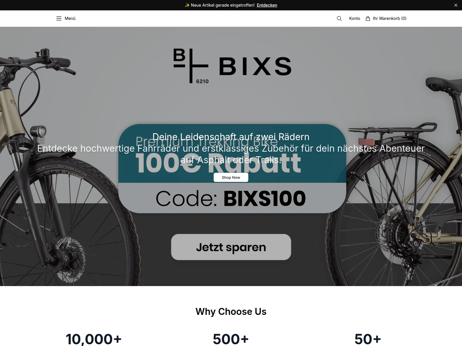 Screenshot of bikemailorderco.shop