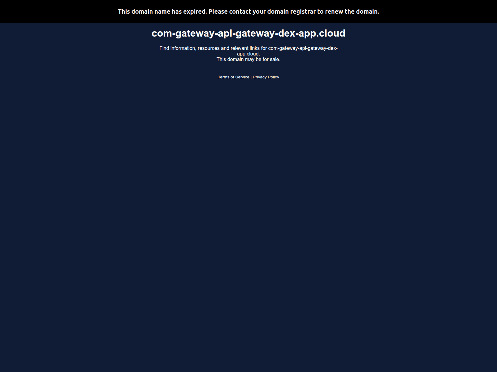 Screenshot of com-gateway-api-gateway-dex-app.cloud