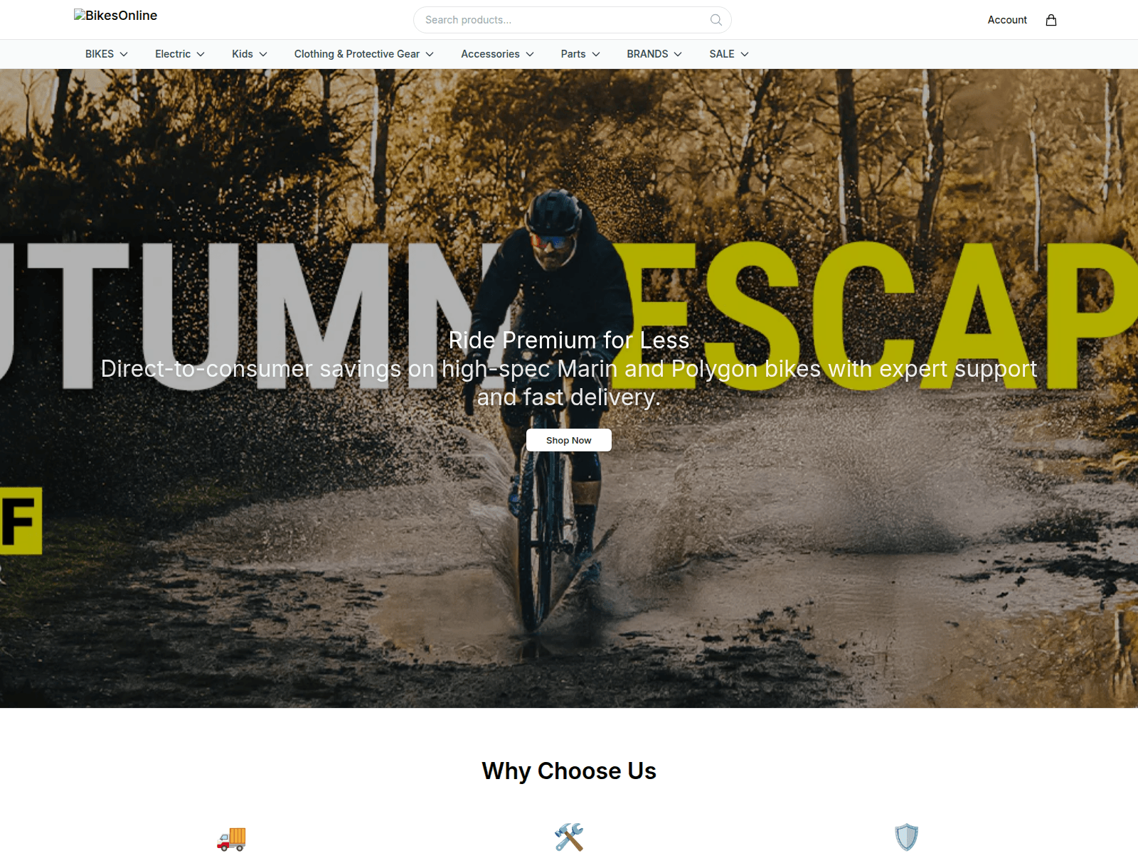 Screenshot of bikesonlineclub.shop