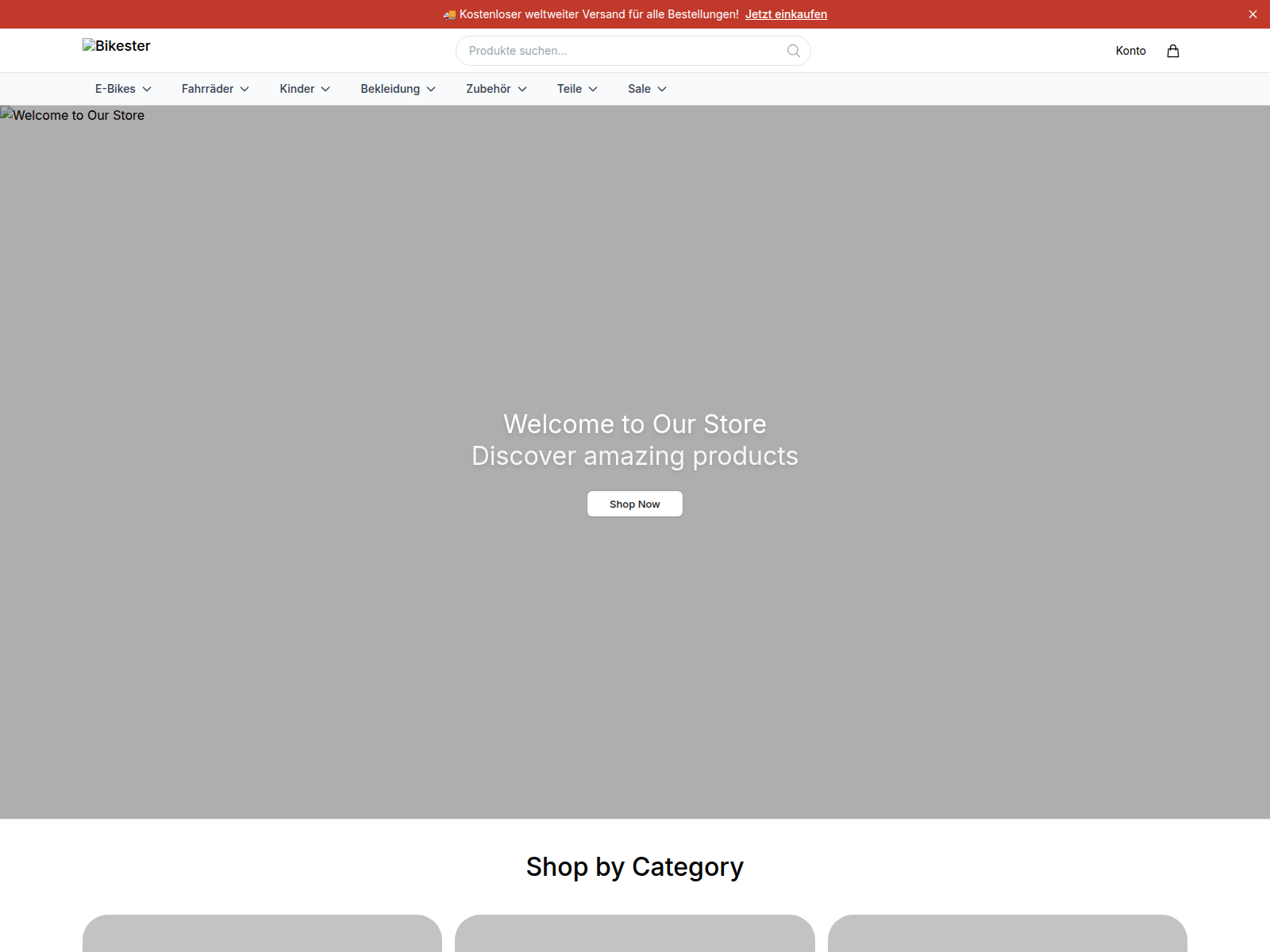 Screenshot of bikestergear.shop