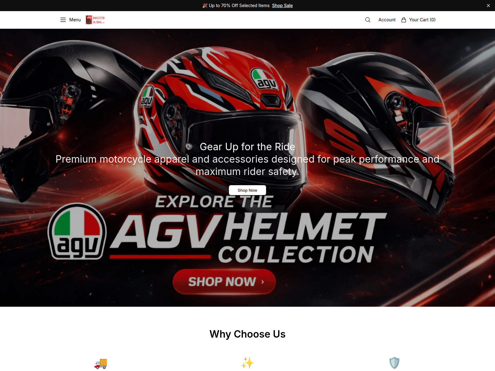Screenshot of bikesterglobaldirect.shop