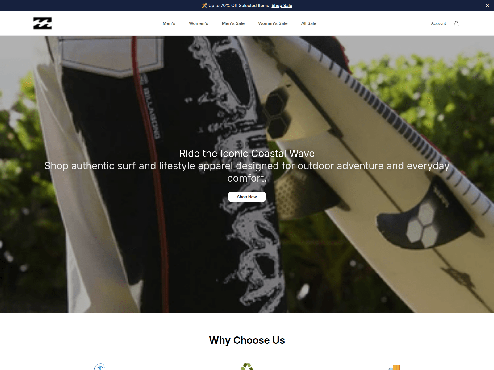 Screenshot of billane.shop