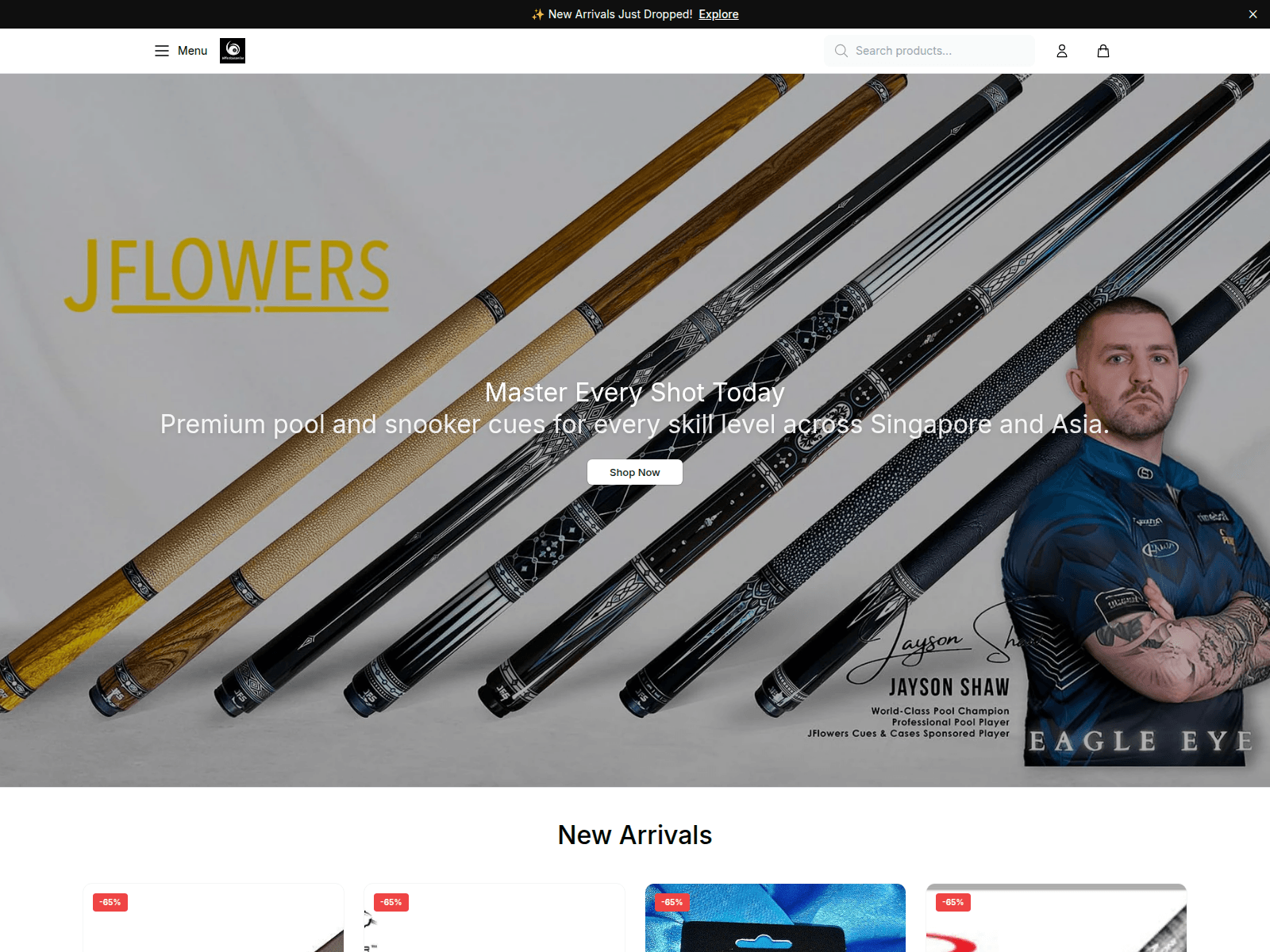 Screenshot of billiardlink.shop