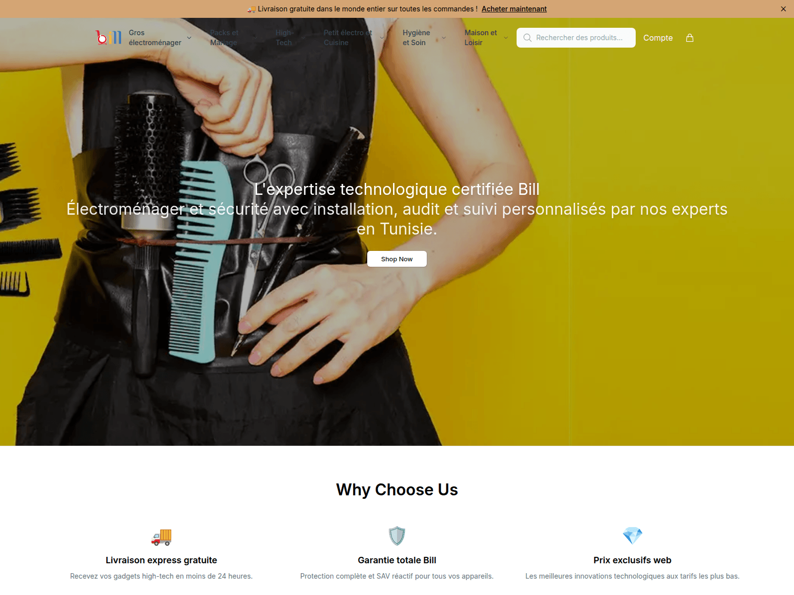 Screenshot of billpro.shop