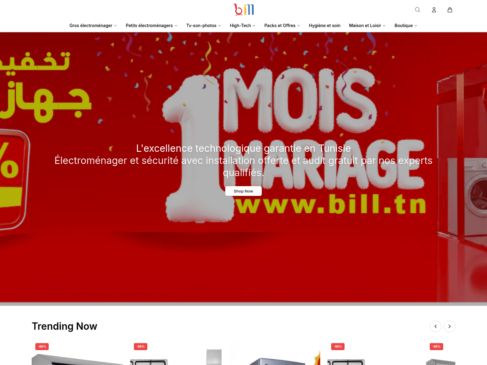 Screenshot of billelectronics.shop