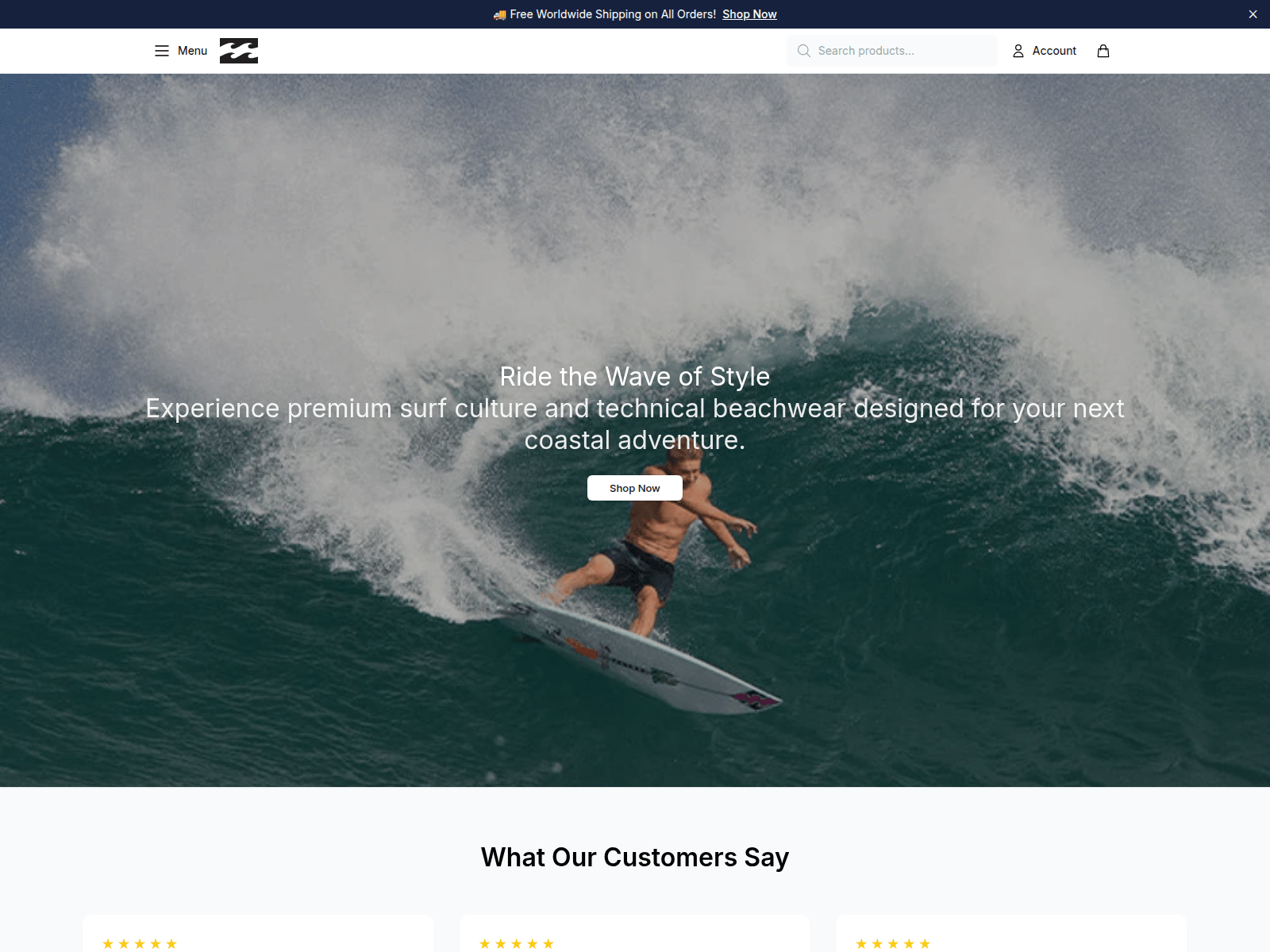 Screenshot of billabongstudio.shop