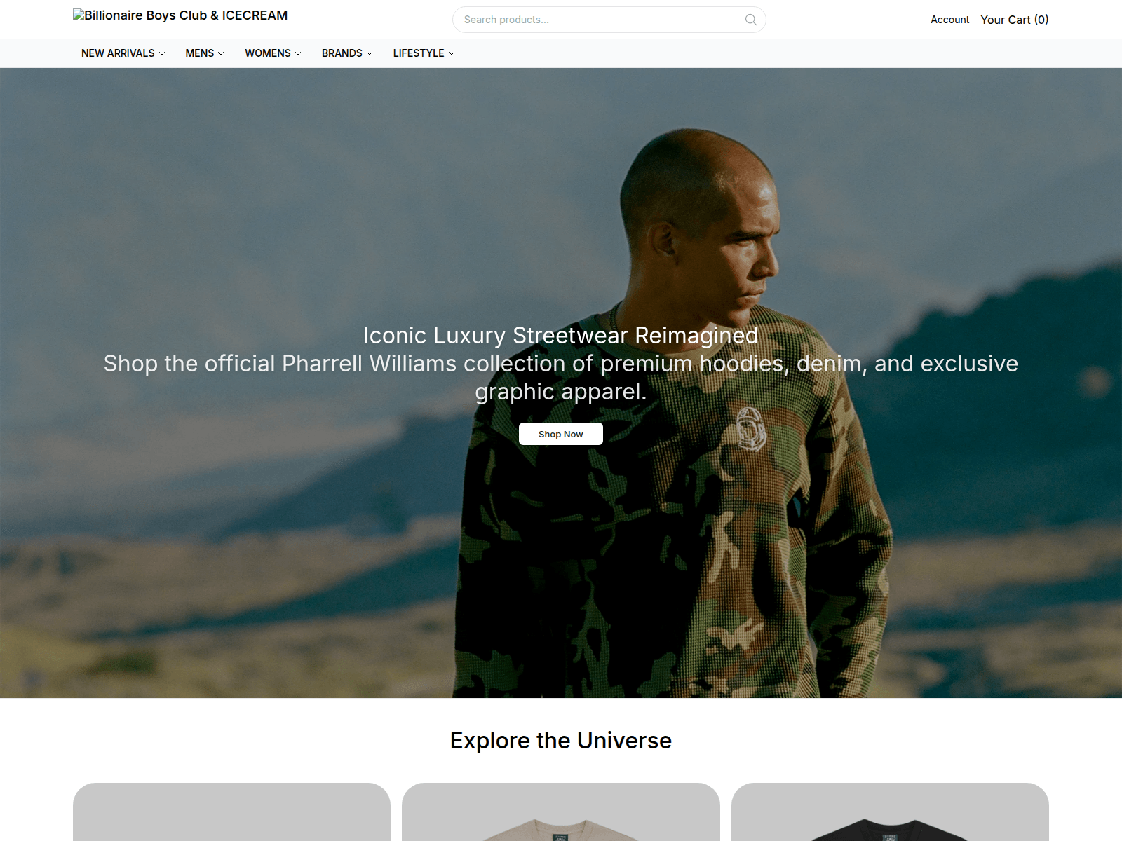 Screenshot of billionaireboysclubicecreamco.shop