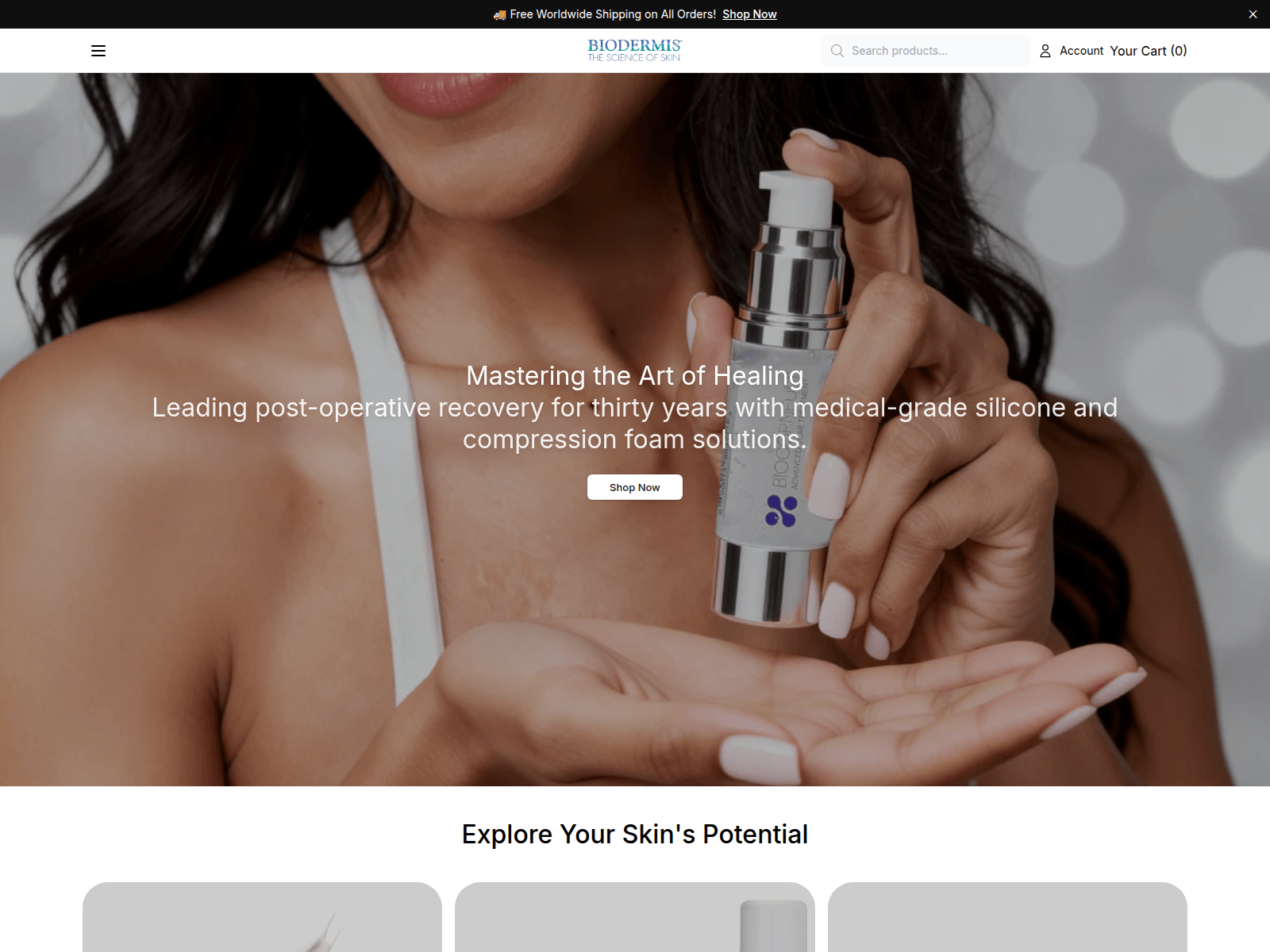 Screenshot of biodermisstore.shop