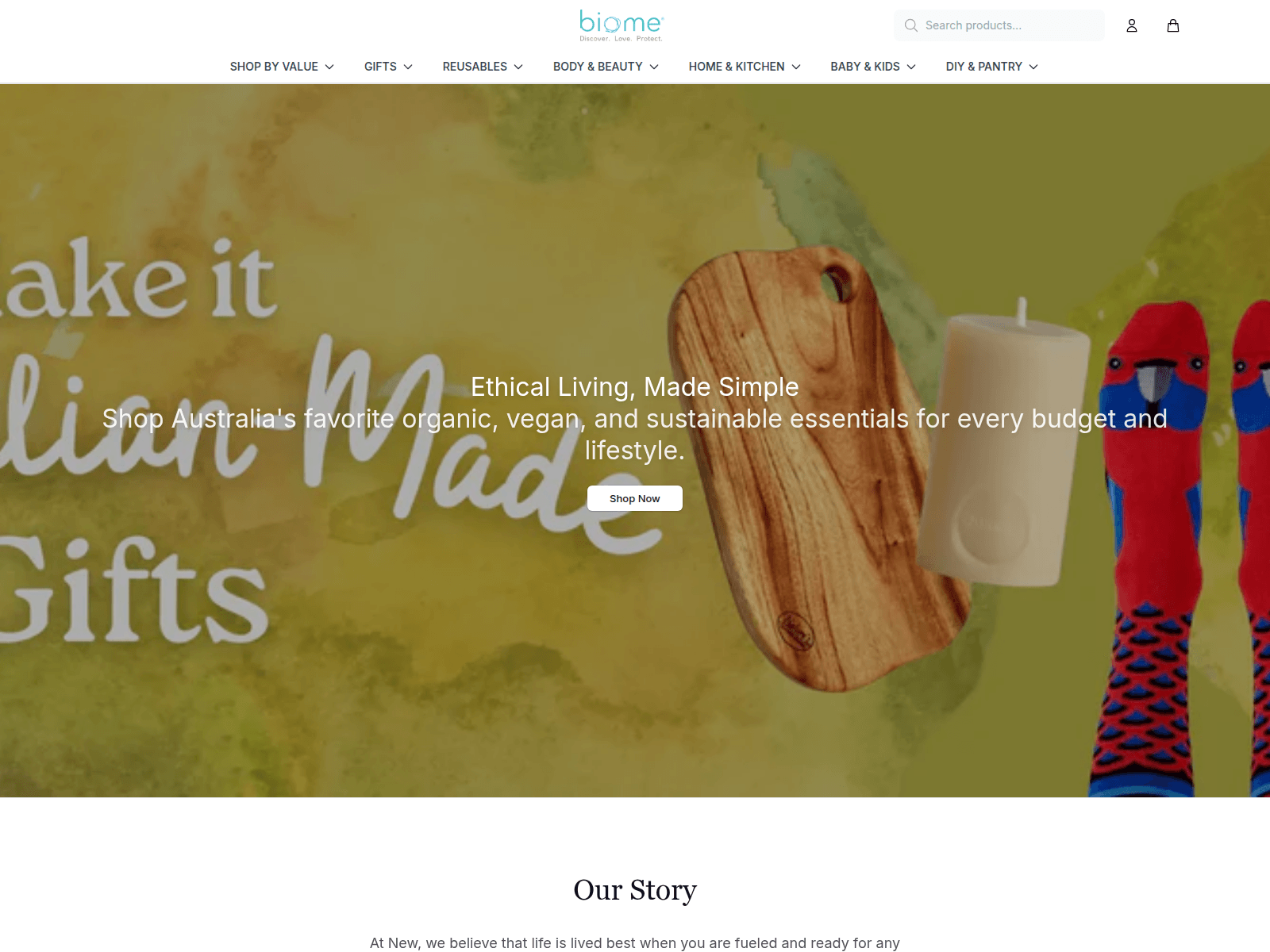 Screenshot of biomehub.shop