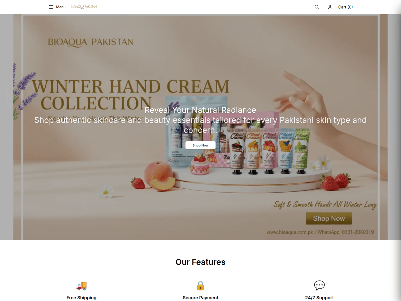 Screenshot of bioaquastorehouse.shop