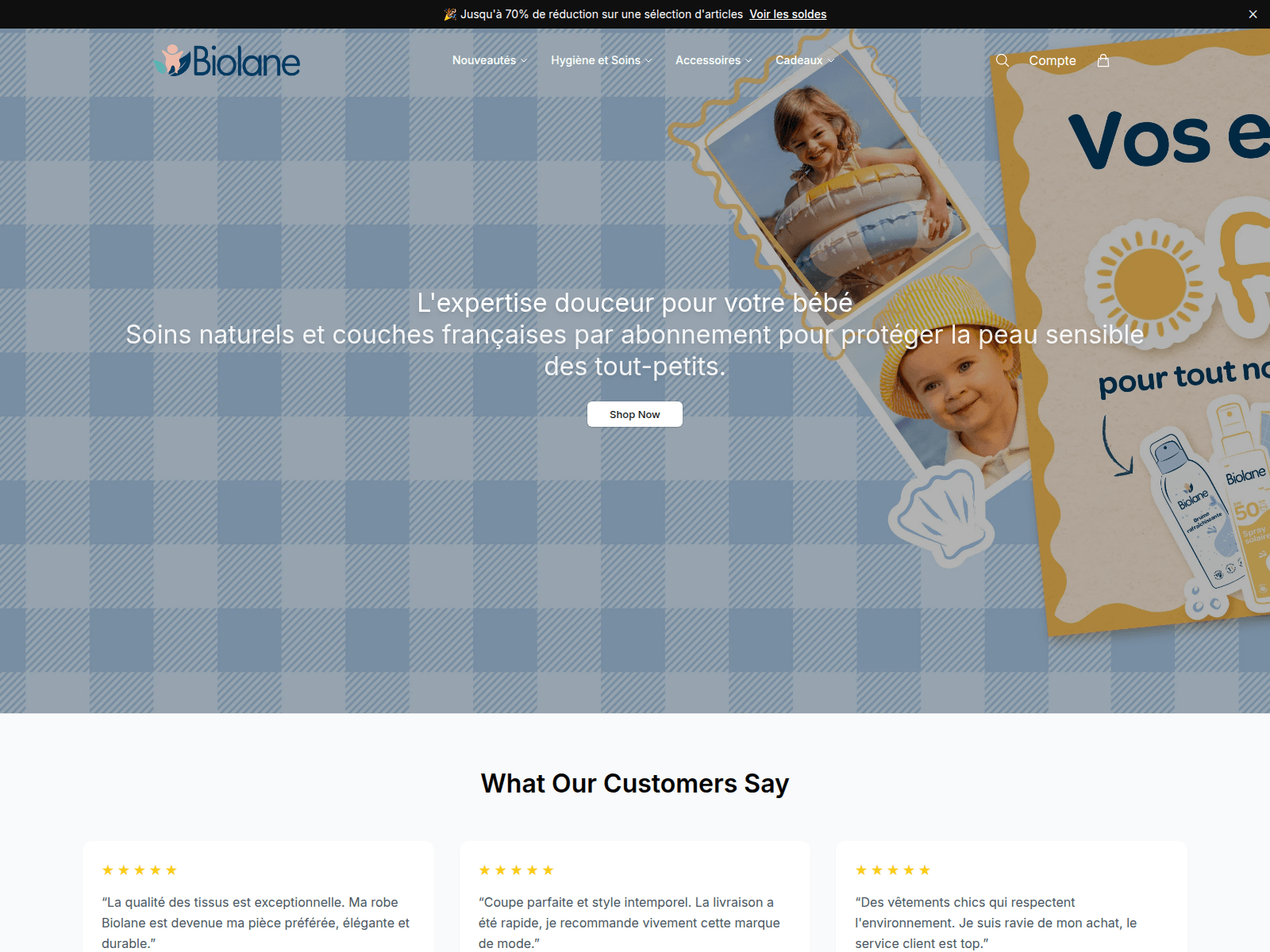 Screenshot of biolanestore.shop