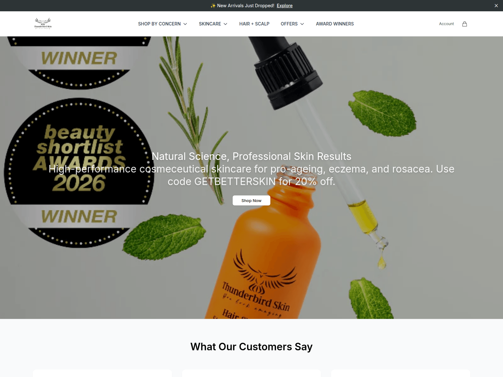 Screenshot of birdglow.shop