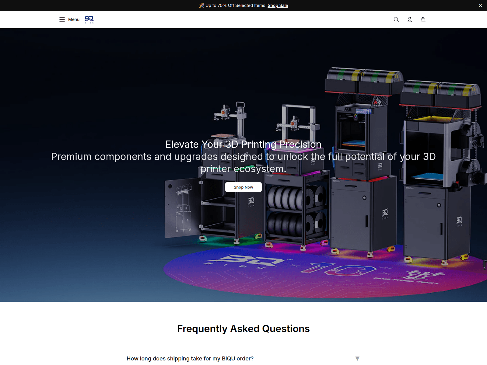 Screenshot of biqugear.shop