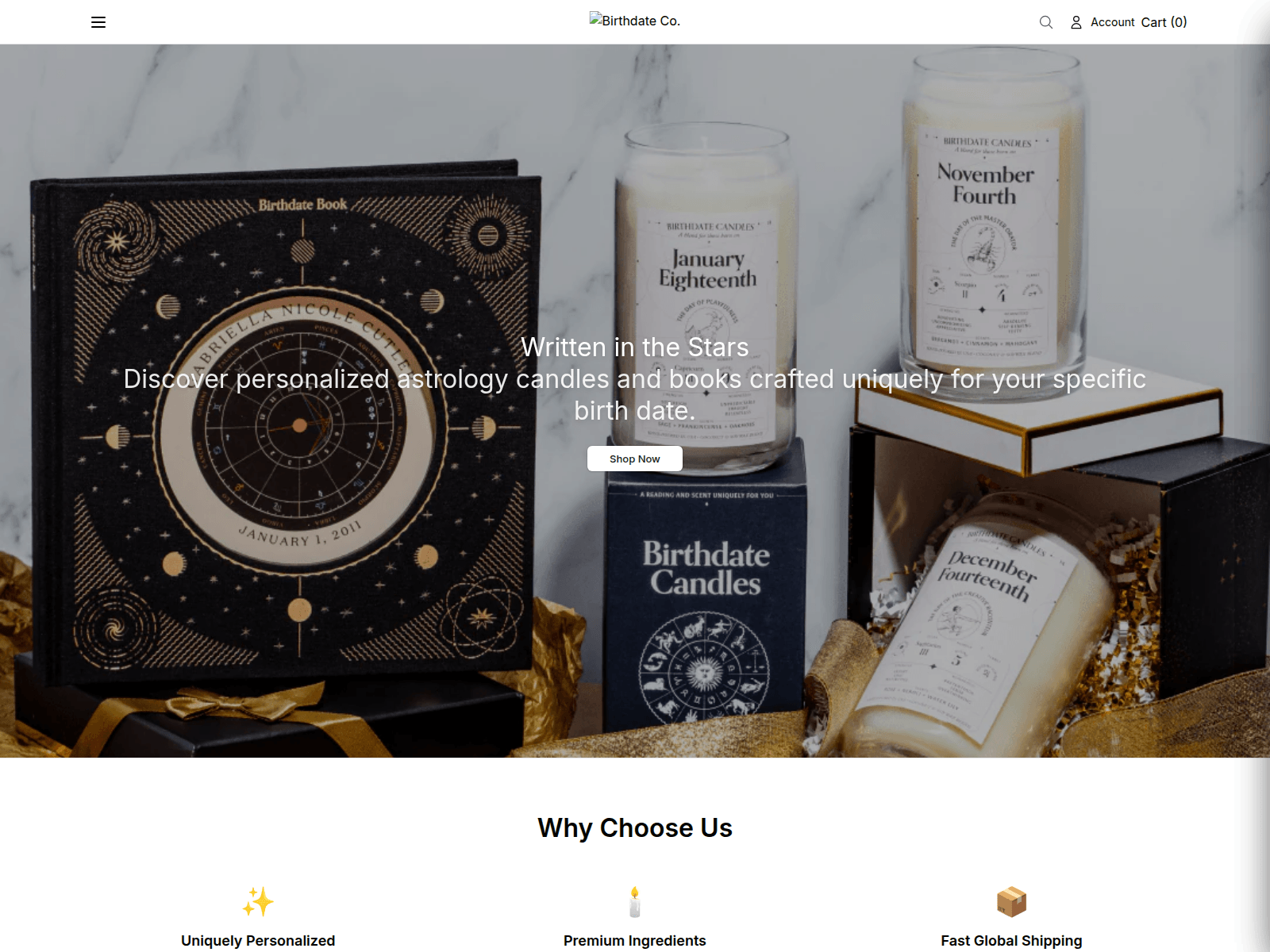 Screenshot of birthdatehome.shop