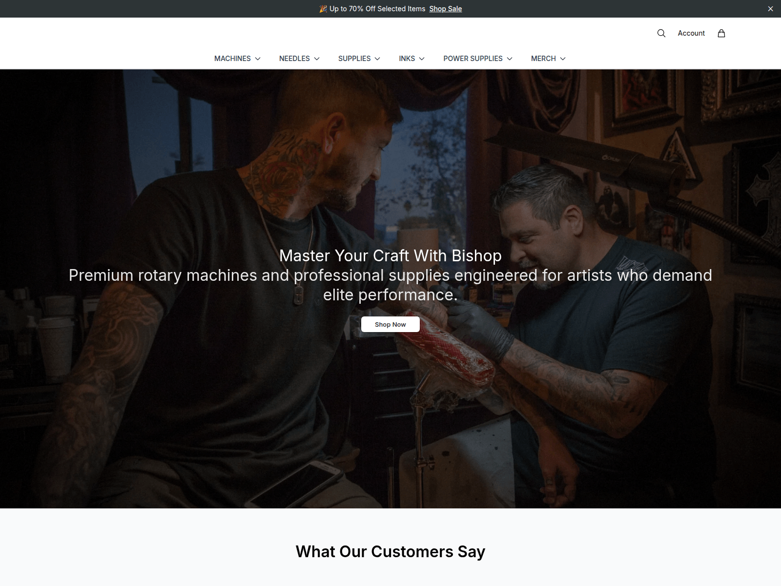 Screenshot of bishcraft.shop