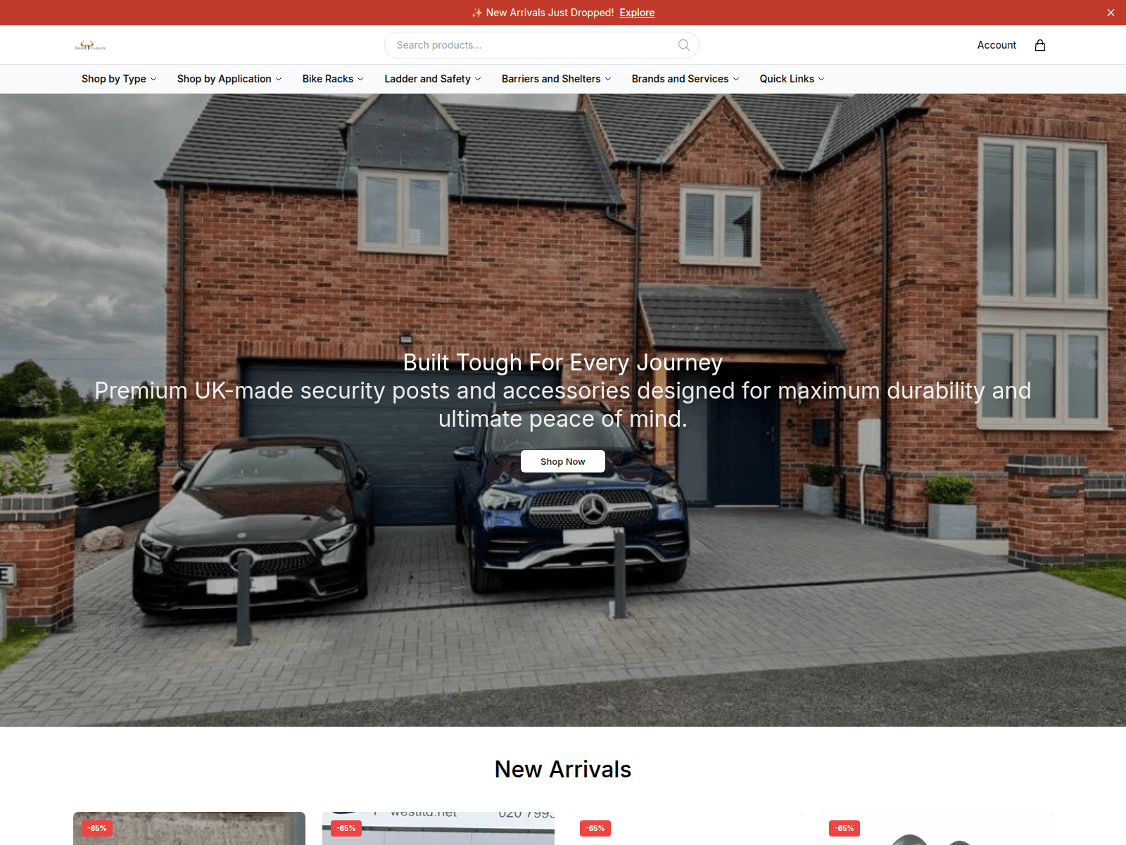 Screenshot of bisonproducts.shop