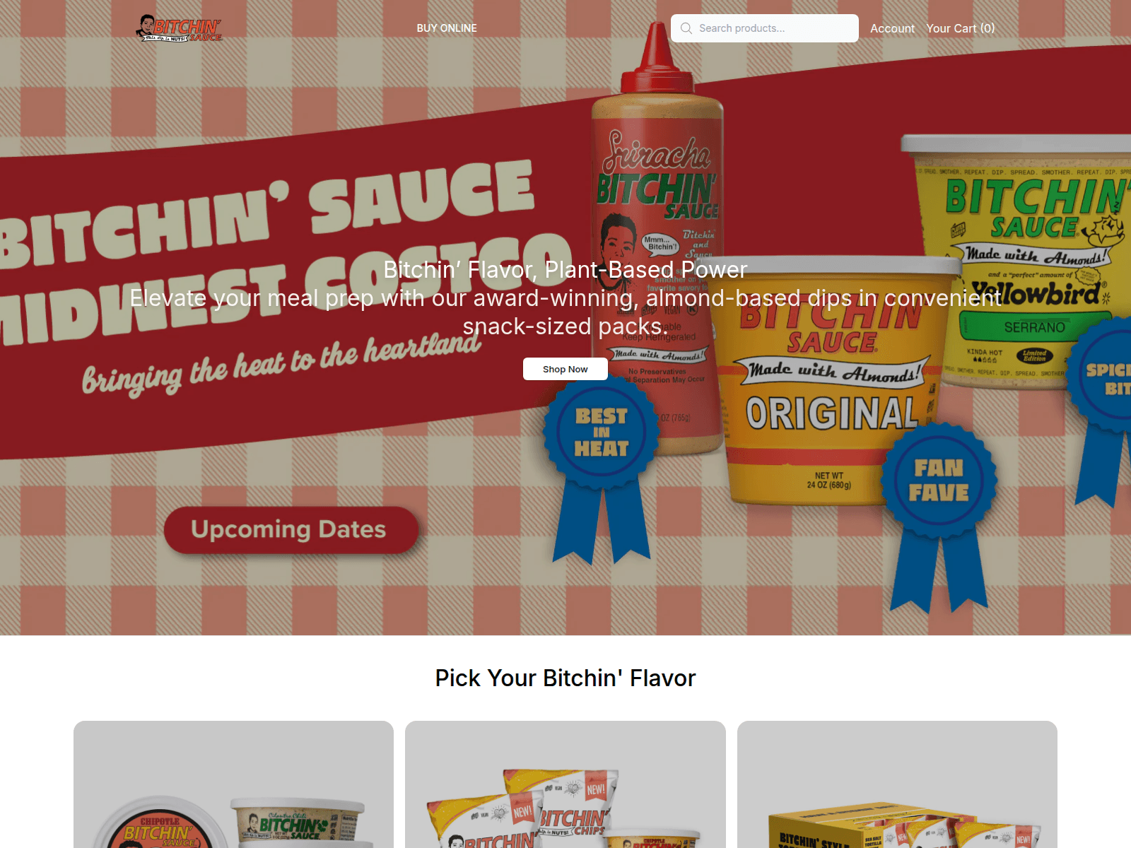 Screenshot of bitchinsaucestore.shop