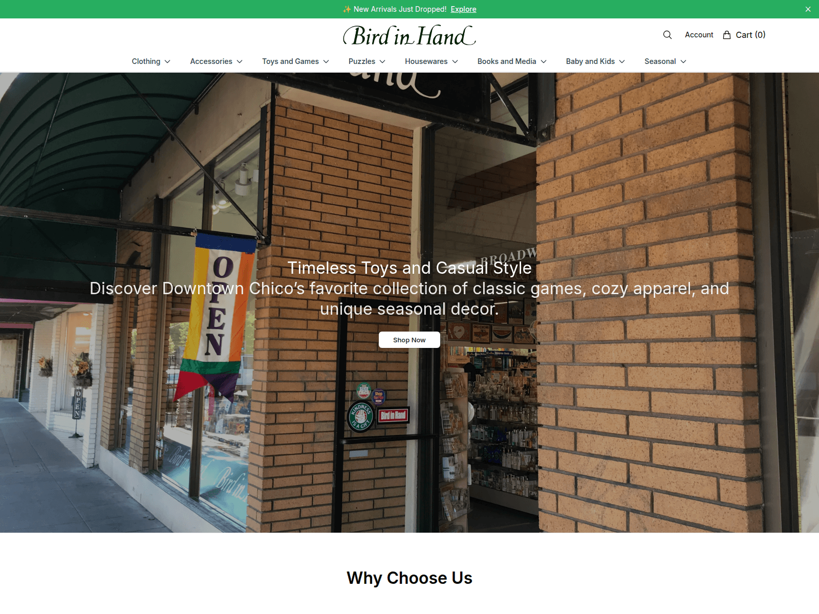 Screenshot of birdinhandonline.shop