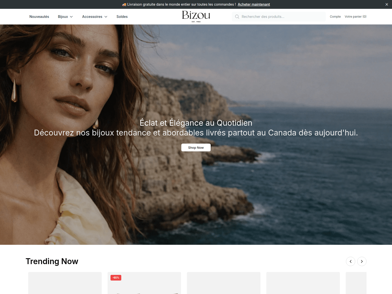 Screenshot of bizouhq.shop